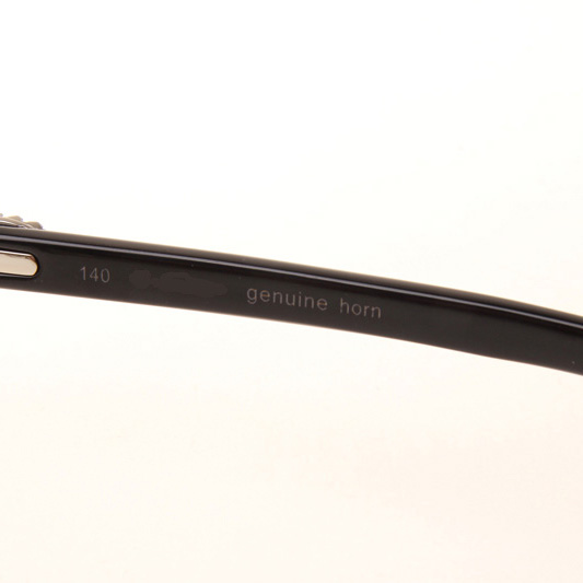 Cartier CT 3524012 Big Diamond Black Buffalo Sunglasses In Silver Brown - DesignerGu