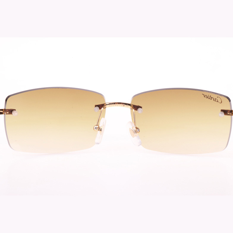Cartier CT_3524012 Black Wood Sunglasses In Gold Brown - DesignerGu