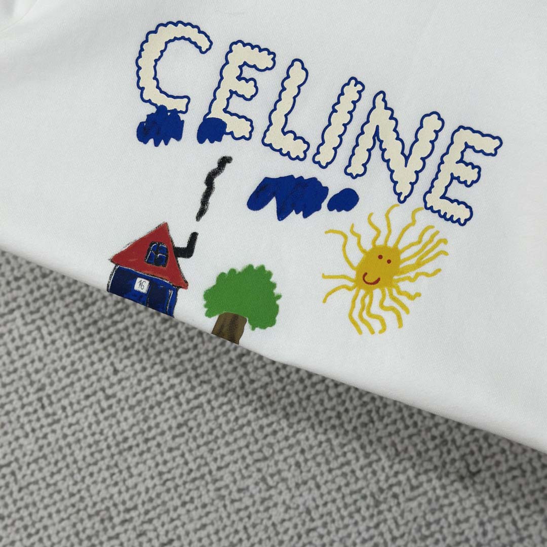 Celine 70'S Hoodie In Cotton Fleece - DesignerGu