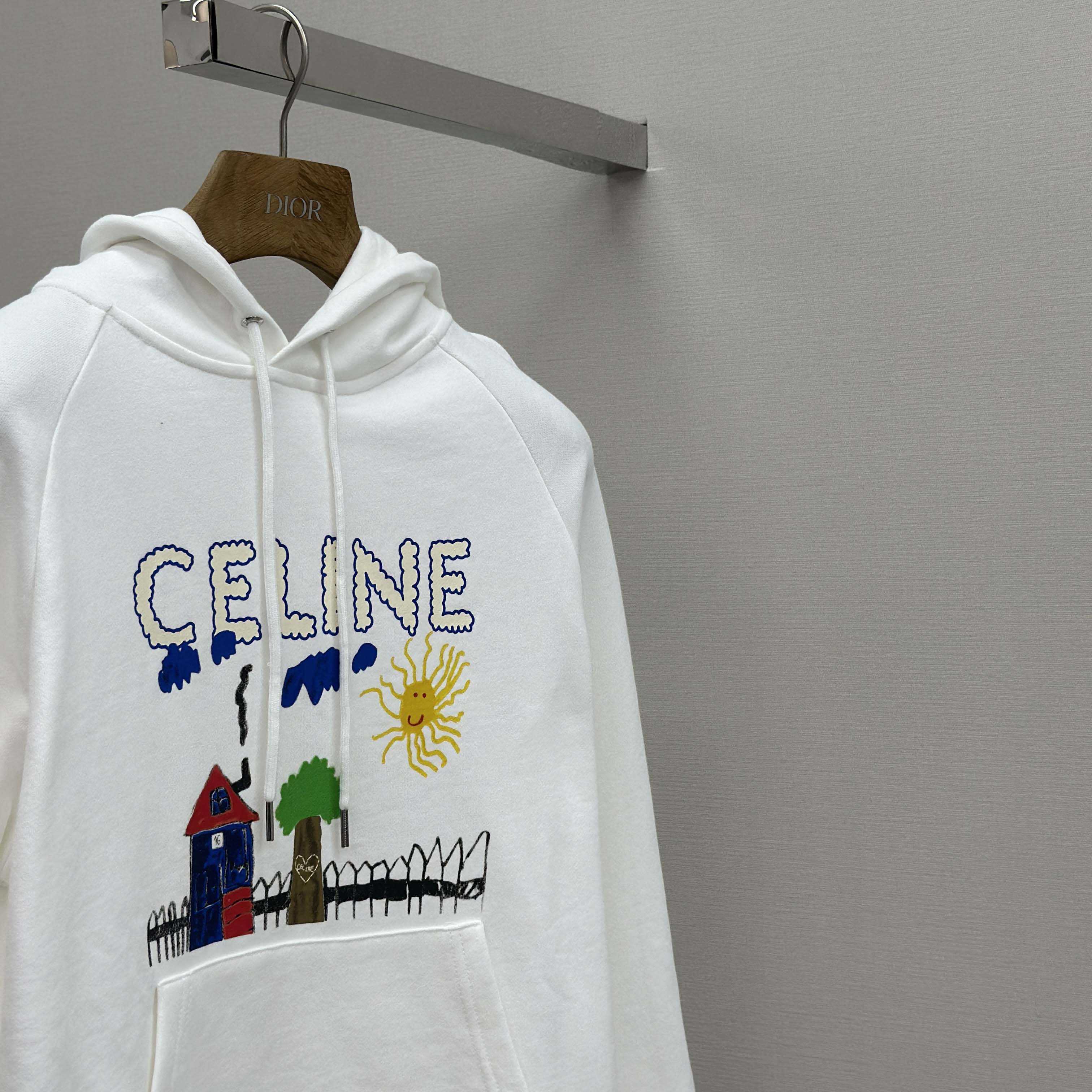 Celine 70'S Hoodie In Cotton Fleece - DesignerGu
