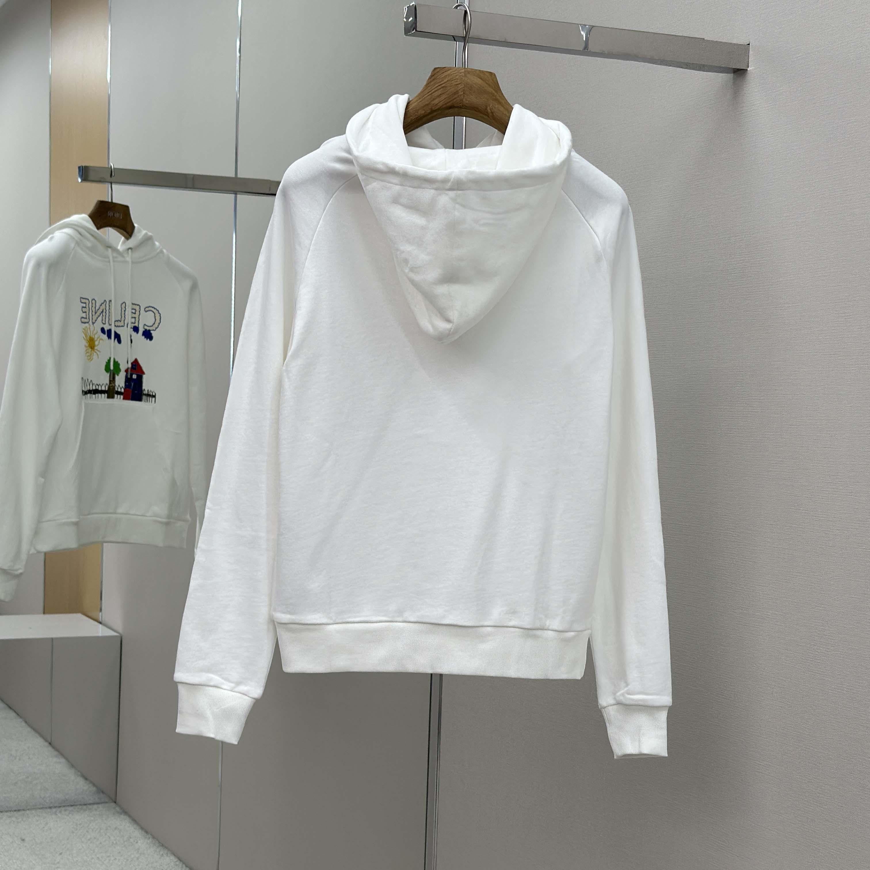 Celine 70'S Hoodie In Cotton Fleece - DesignerGu