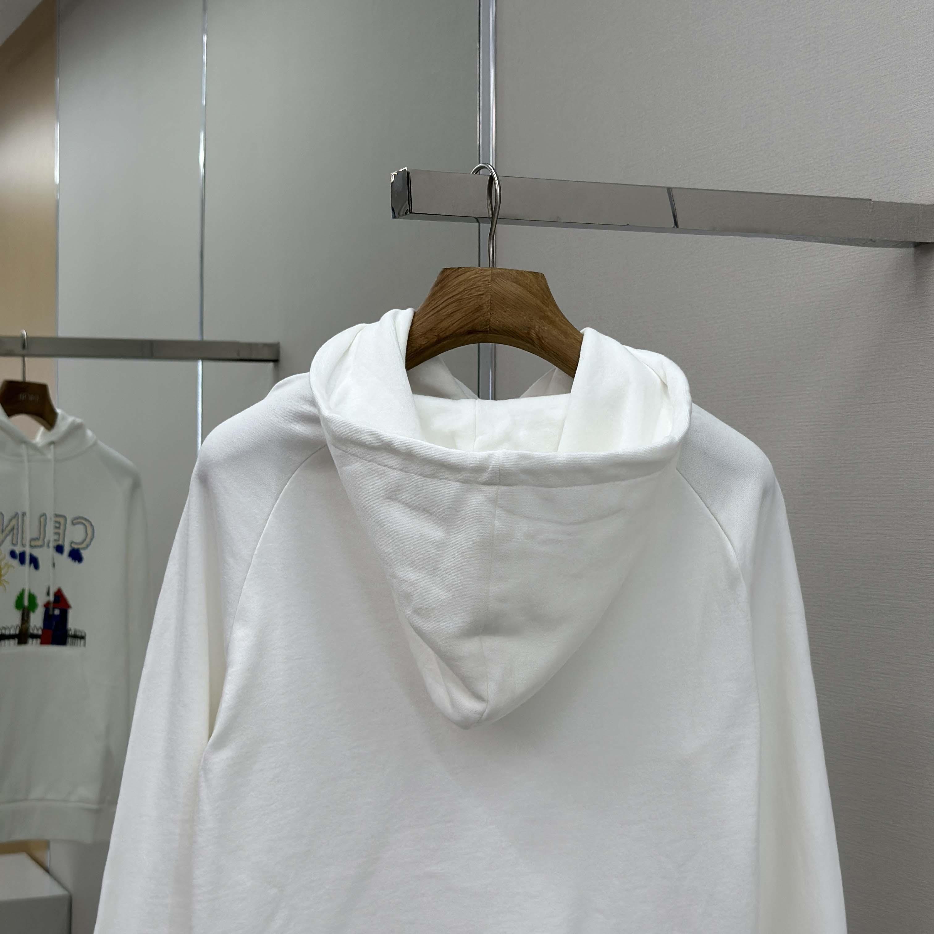 Celine 70'S Hoodie In Cotton Fleece - DesignerGu