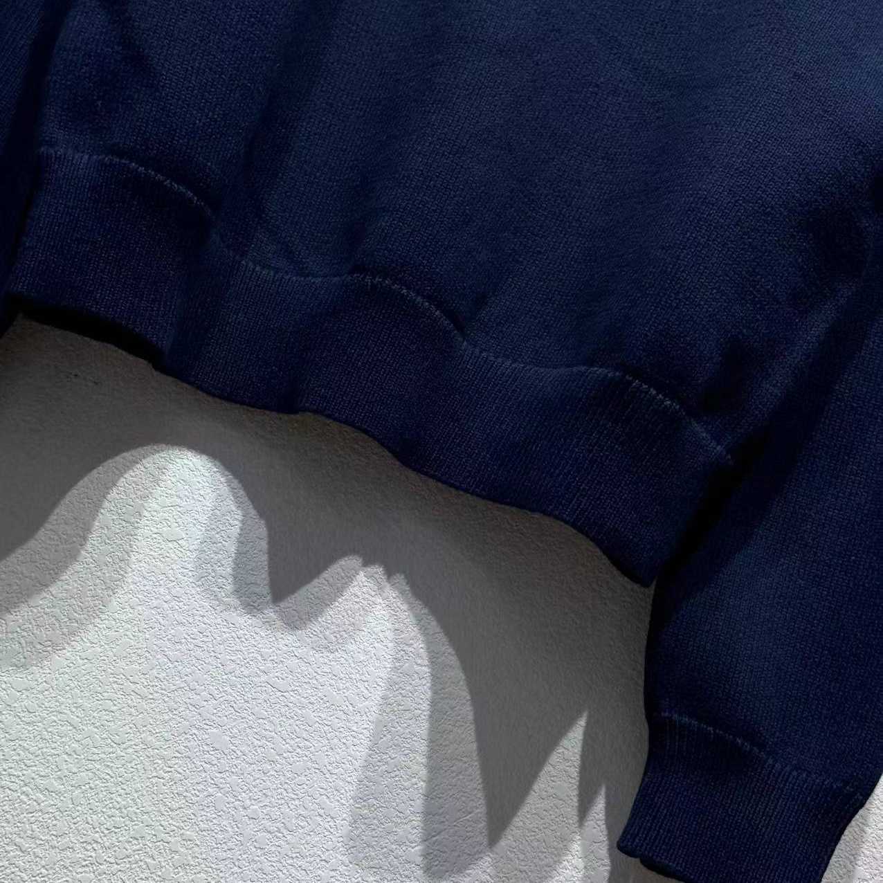 Louis Vuitton Embroidered Cotton-Blend Crewneck - Luxury Blue - DesignerGu