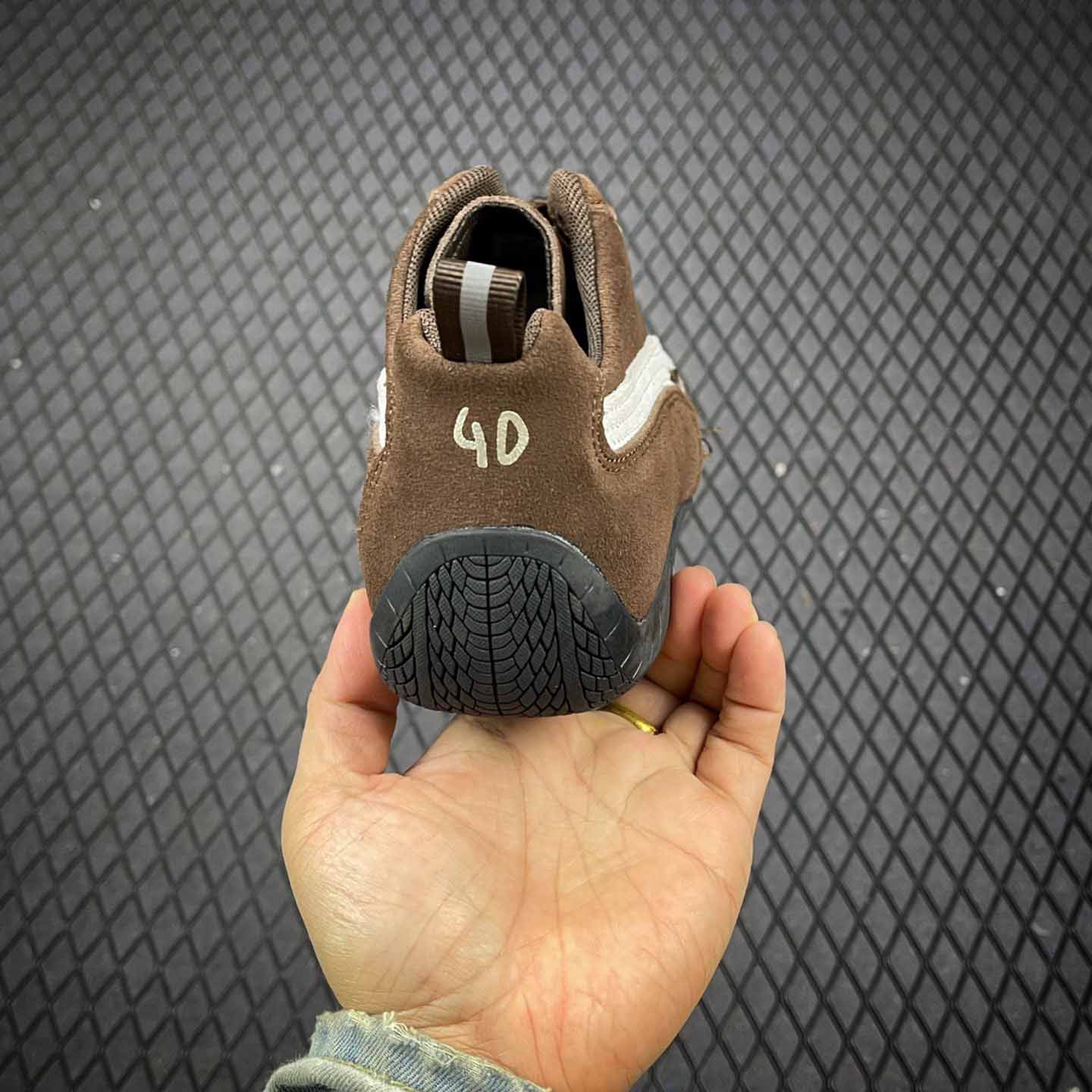 Balenciaga Speedcat Suede Balenciaga In Brown, White And Black Distressed Suede Cowskin - DesignerGu