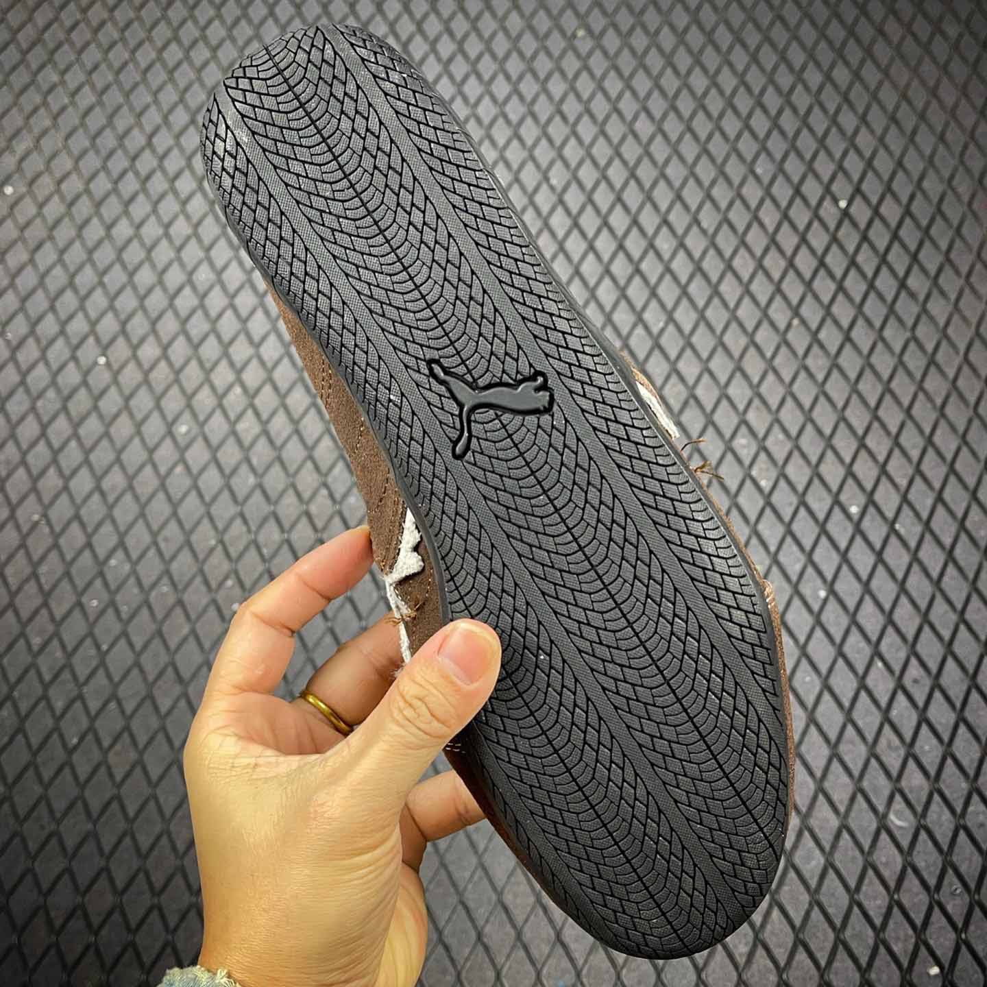 Balenciaga Speedcat Suede Balenciaga In Brown, White And Black Distressed Suede Cowskin - DesignerGu