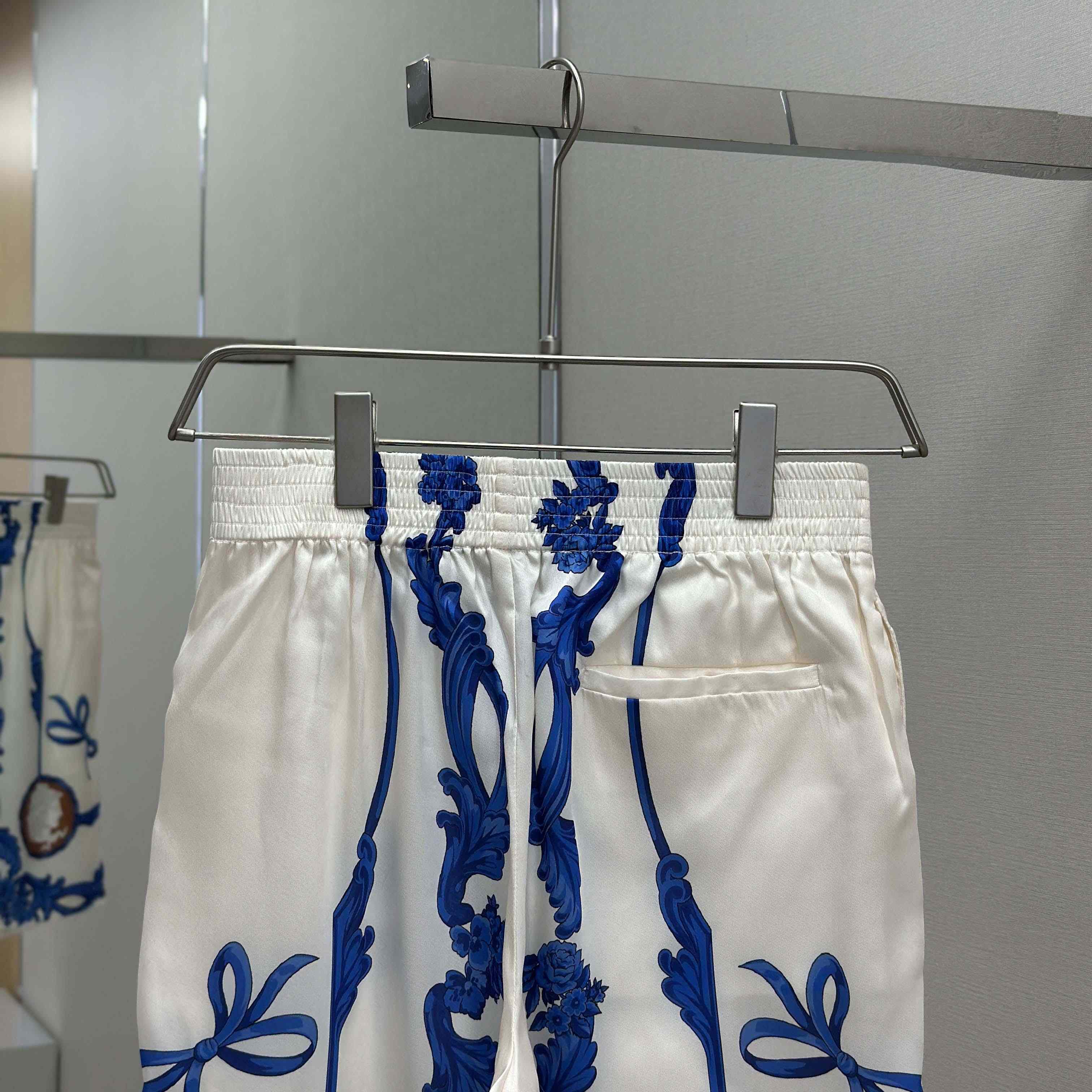 Versace Cameo Silk Shirt & Silk Shorts - DesignerGu