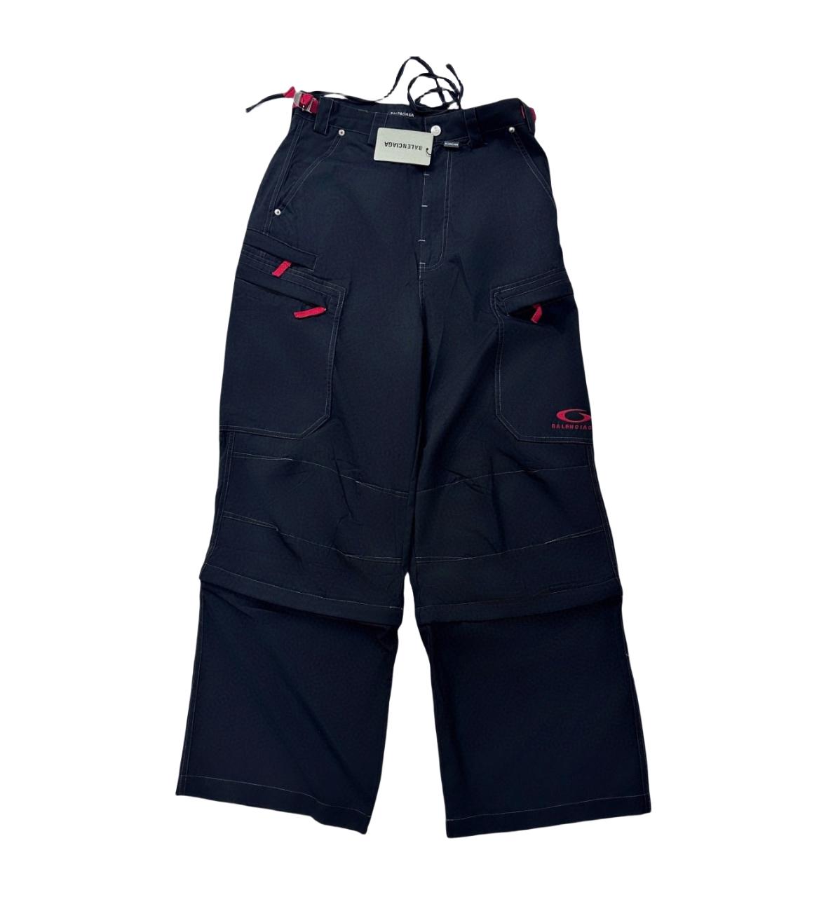 Balenciaga Utility Work Pants In Black Mixed Cotton Twill - DesignerGu