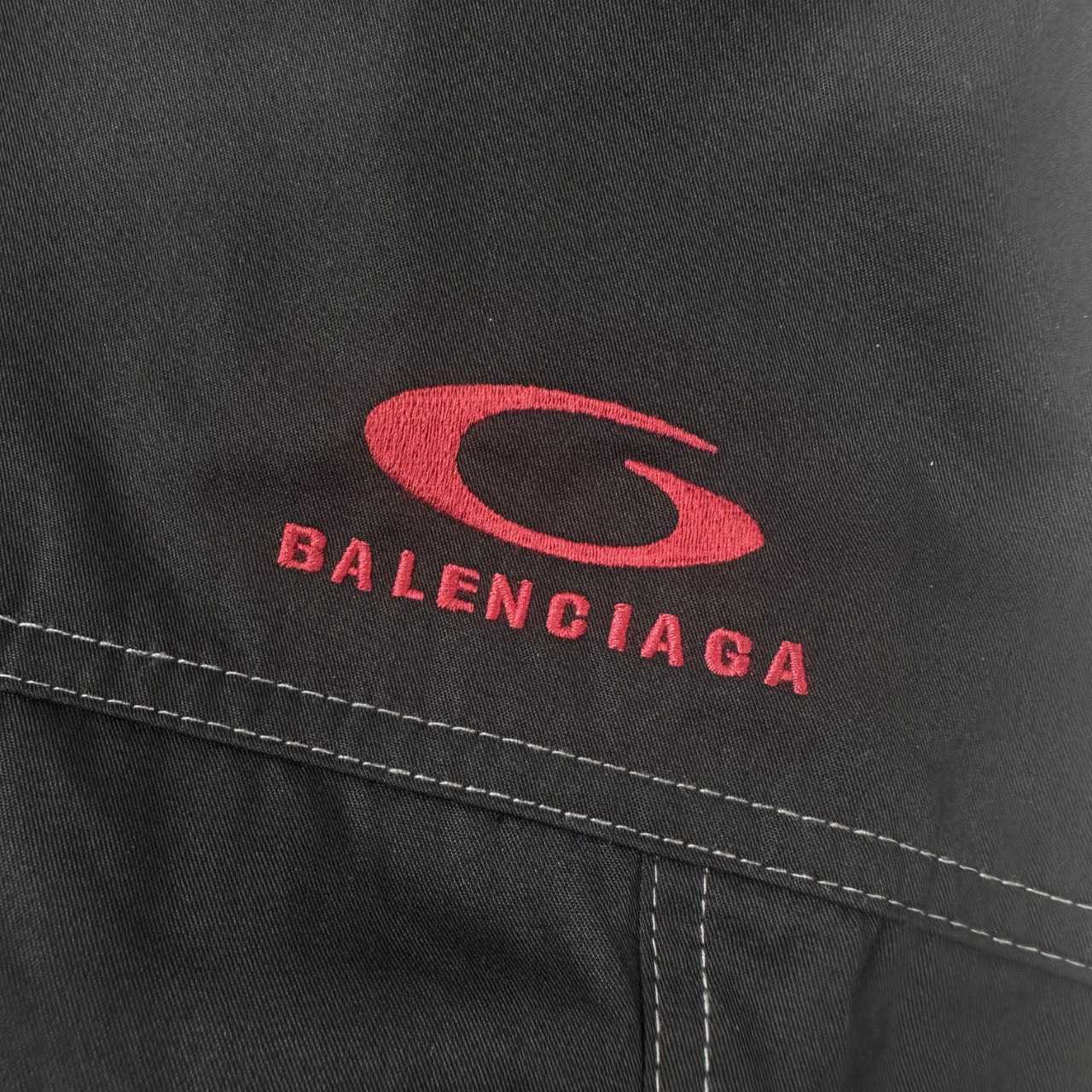Balenciaga Utility Work Pants In Black Mixed Cotton Twill - DesignerGu