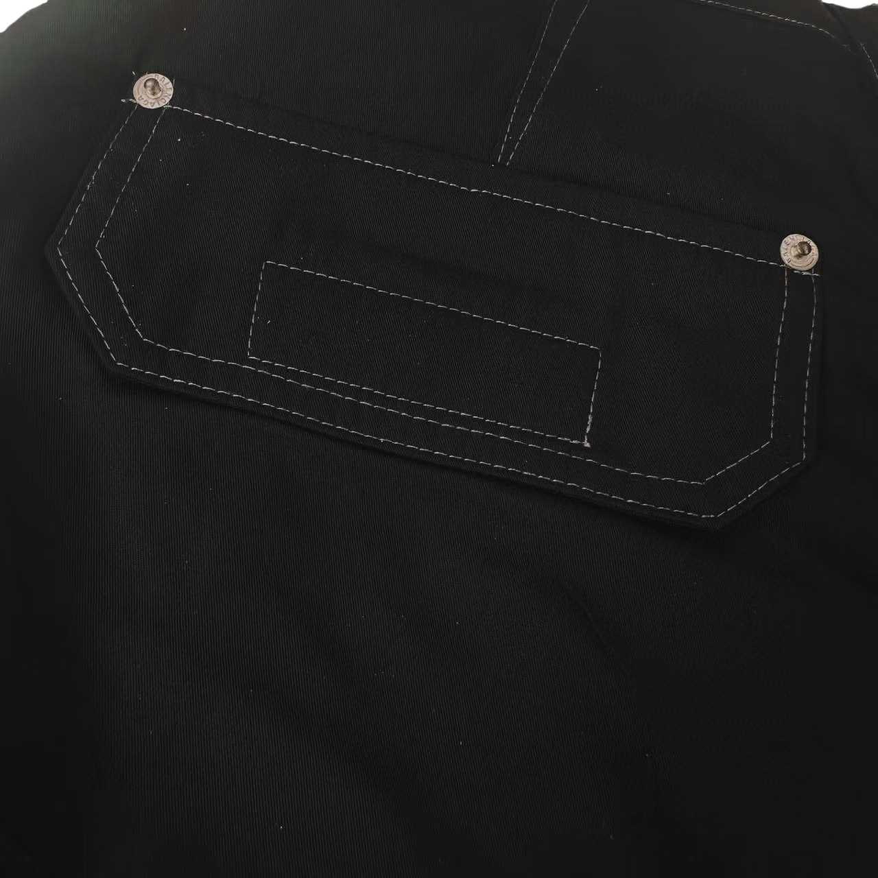 Balenciaga Utility Work Pants In Black Mixed Cotton Twill - DesignerGu