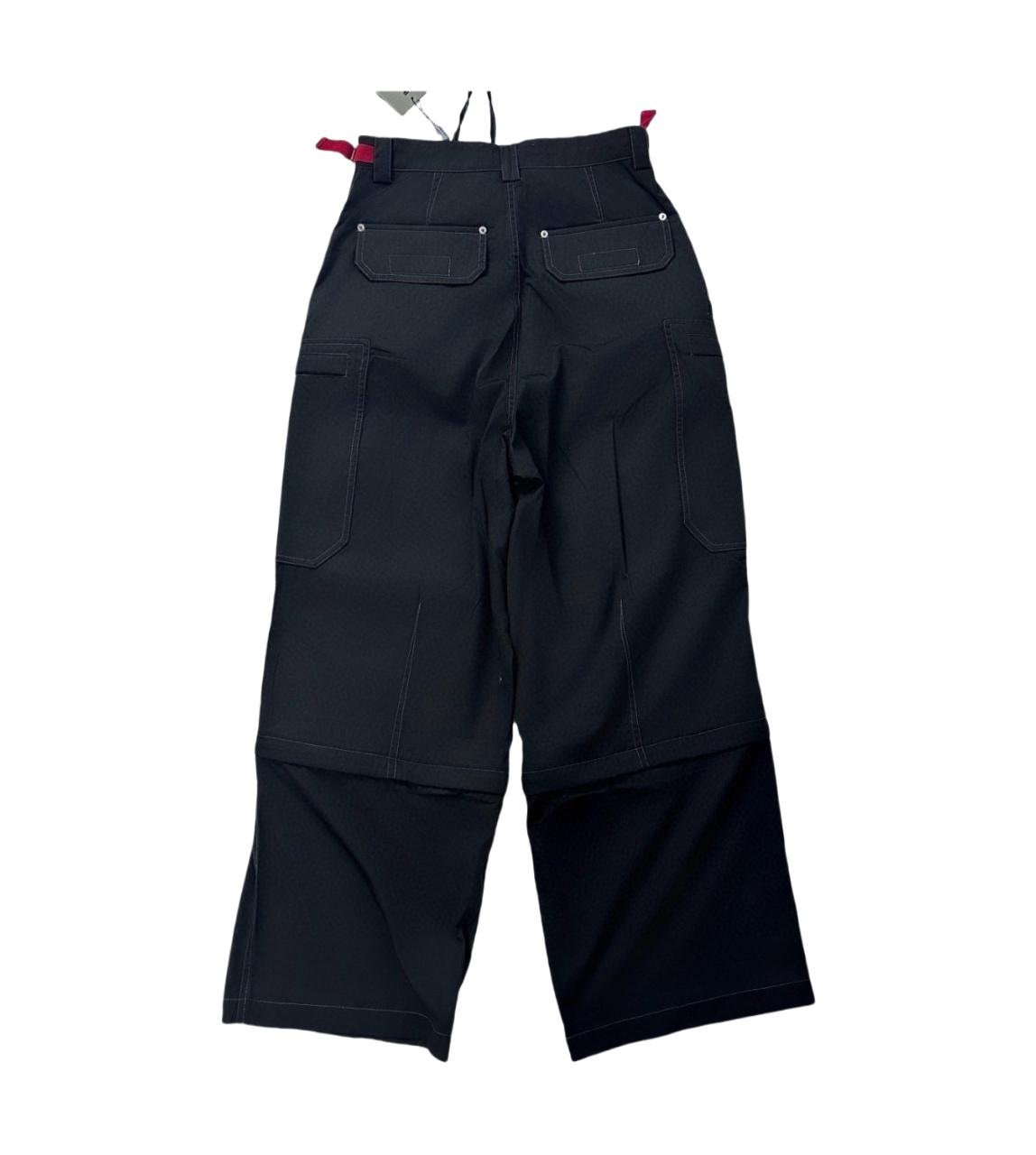 Balenciaga Utility Work Pants In Black Mixed Cotton Twill - DesignerGu