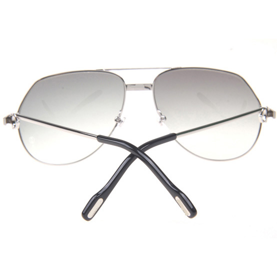 Cartier CT 1324912 Sunglasses In Silver Grey - DesignerGu