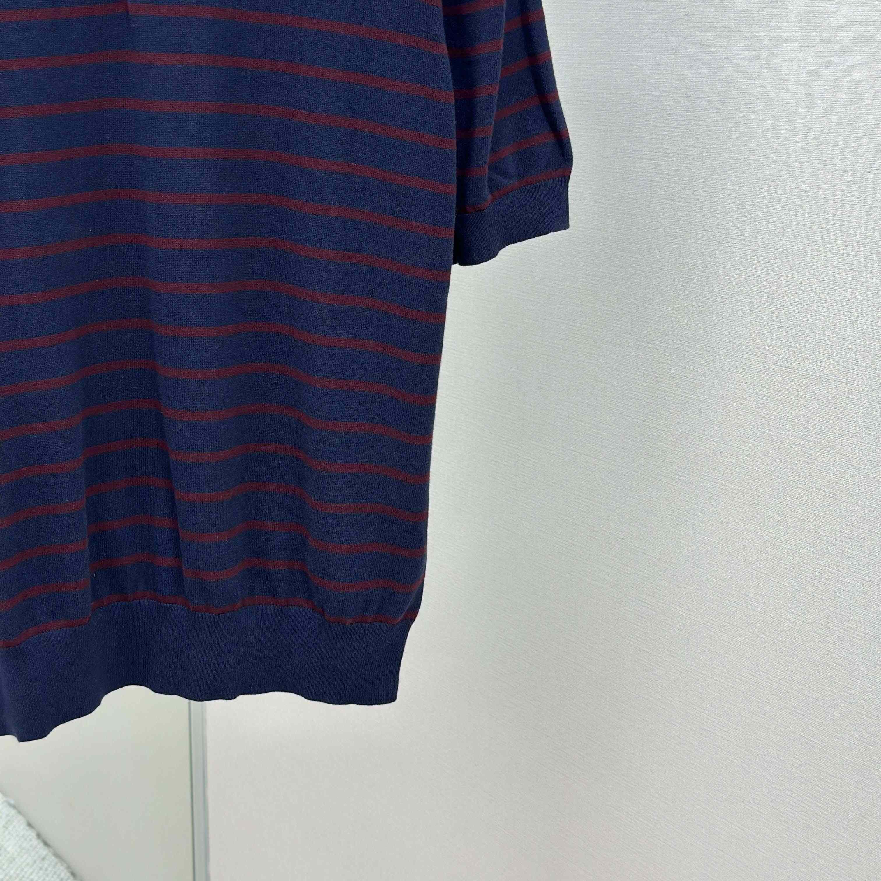 Celine Short-sleeved Polo Sweater In Fine Cotton - DesignerGu