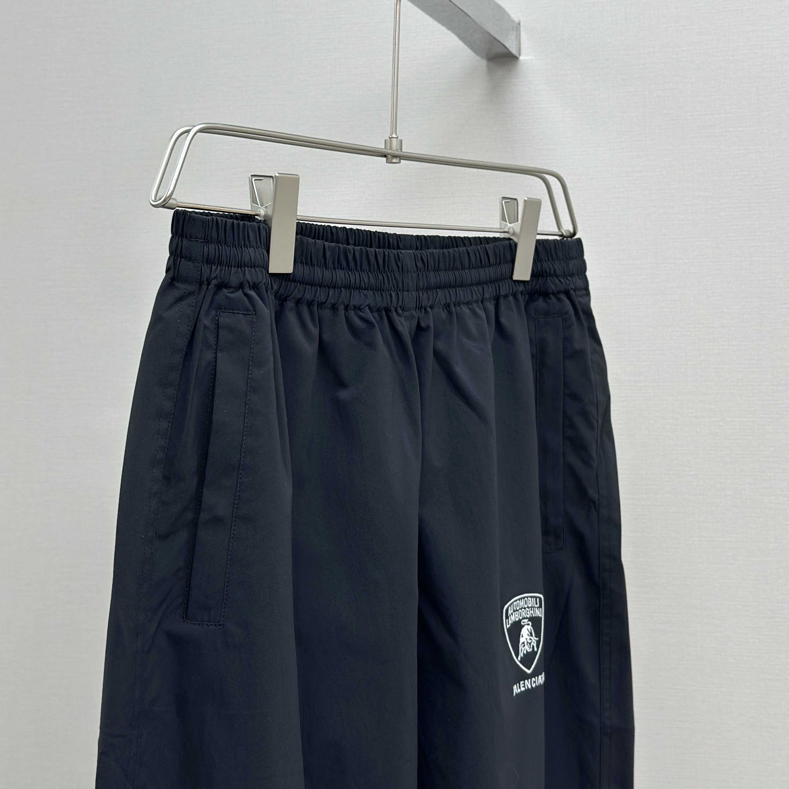 Balenciaga I Automobili Lamborghini Tracksuit Pants In Black Technical Fabric - DesignerGu