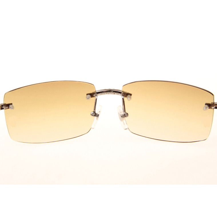 Cartier CT_3524012 Big Diamond Wood Sunglasses In Silver Brown - DesignerGu