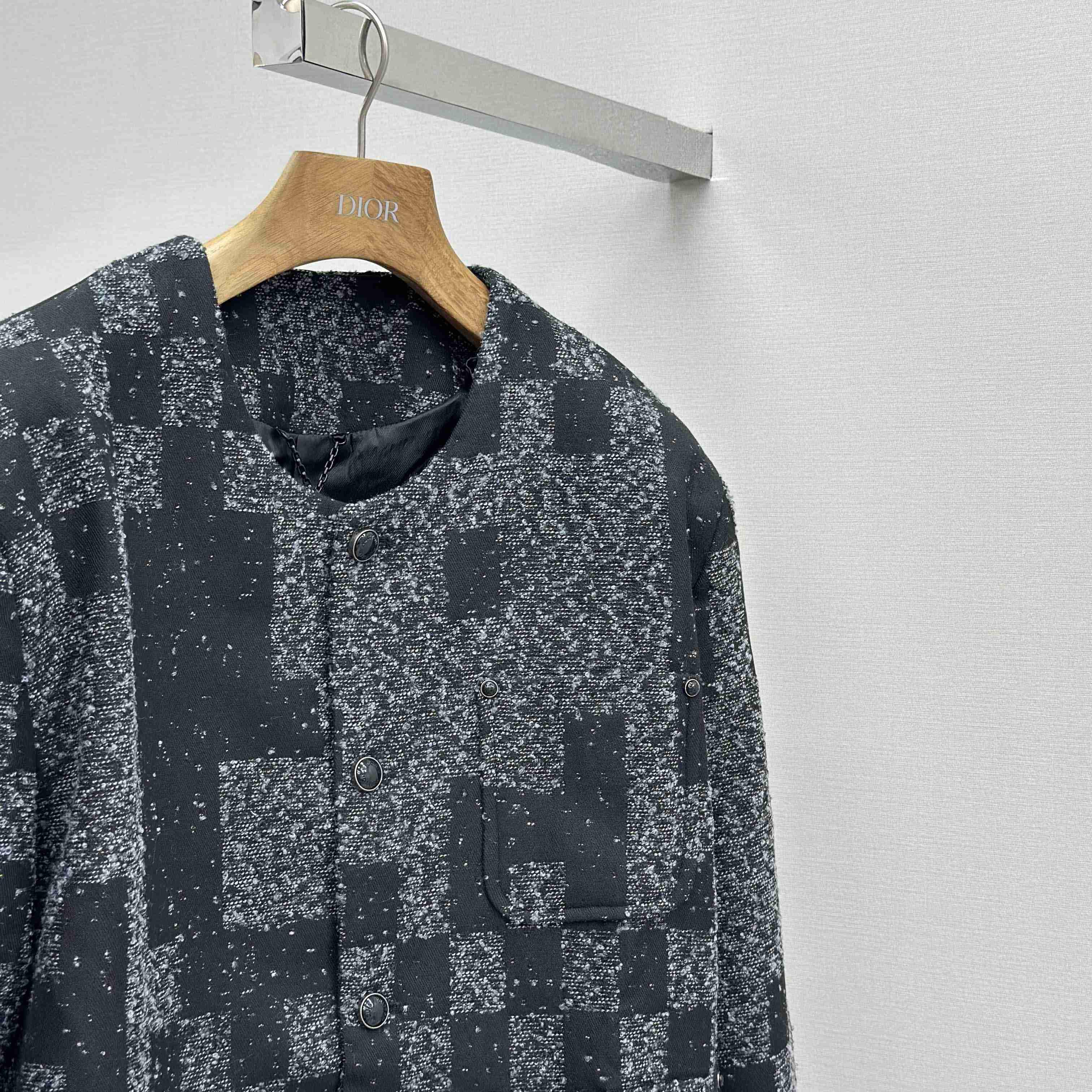 Louis Vuitton Denim Bouclette Collarless Jacket   1AHBR4 - DesignerGu