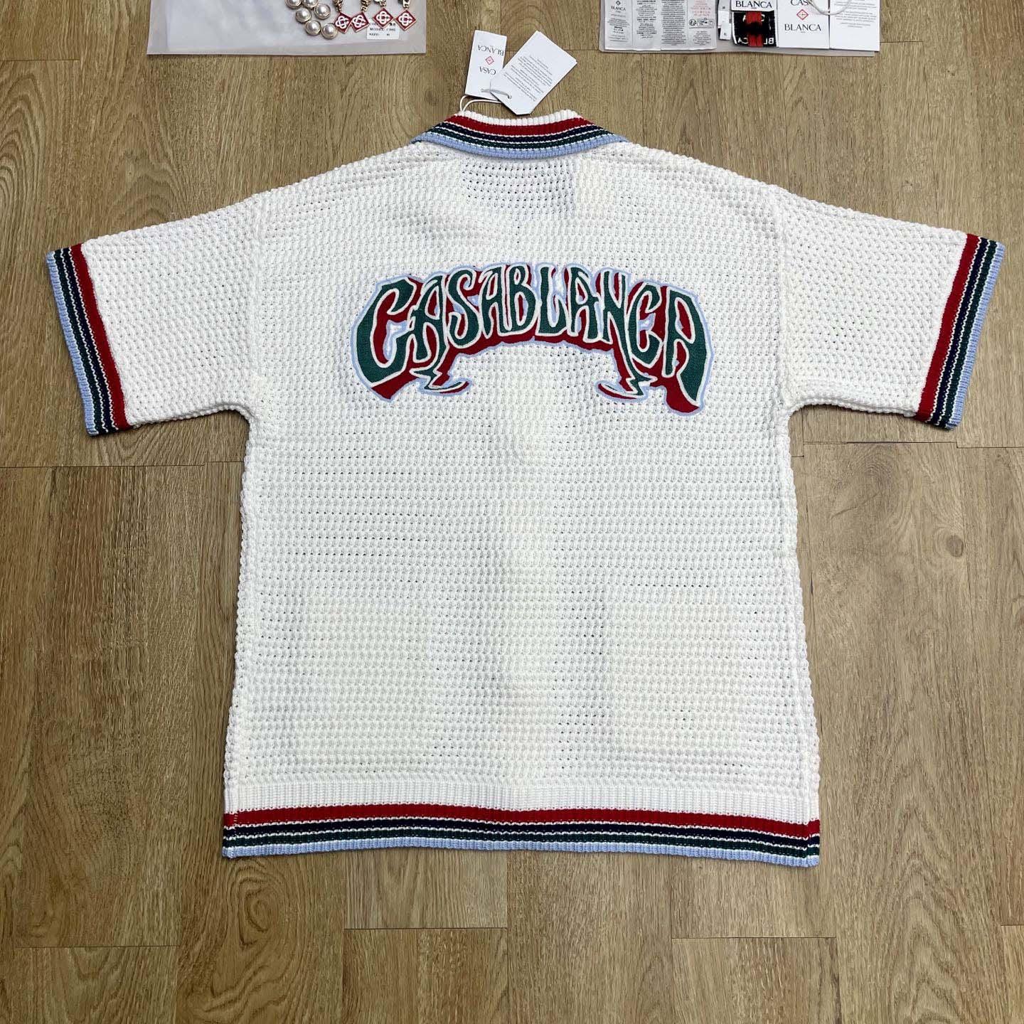 Casablanca Gothic Short-sleeve Crochet Shirt   Z6011 - DesignerGu