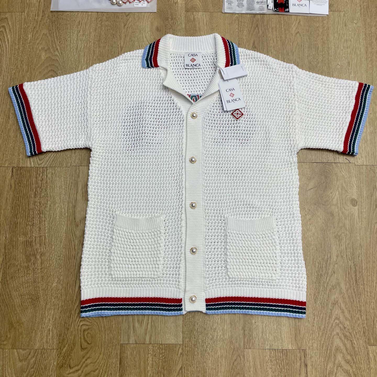 Casablanca Gothic Short-sleeve Crochet Shirt   Z6011 - DesignerGu