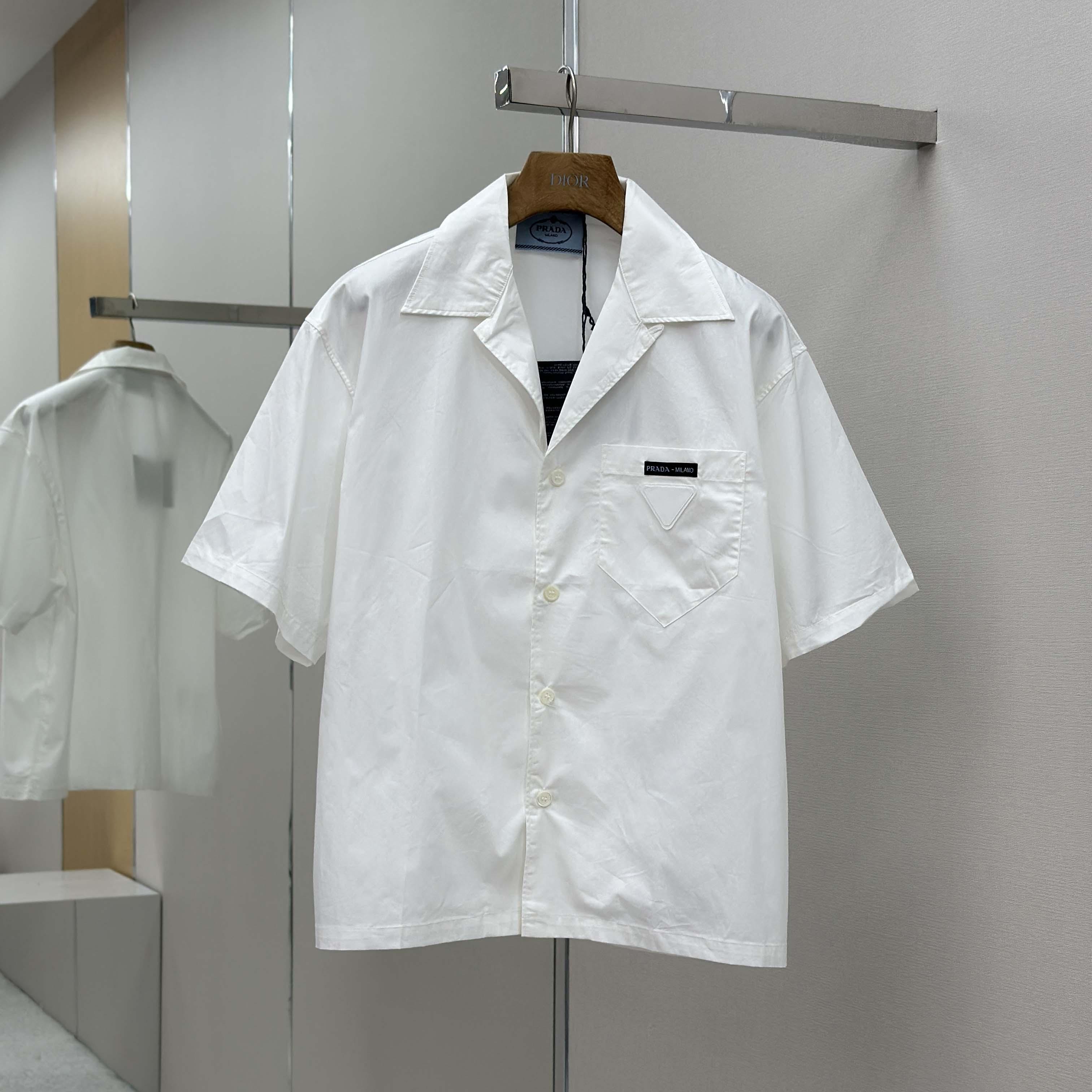 Prada Panelled Bowling-style Shirt - DesignerGu