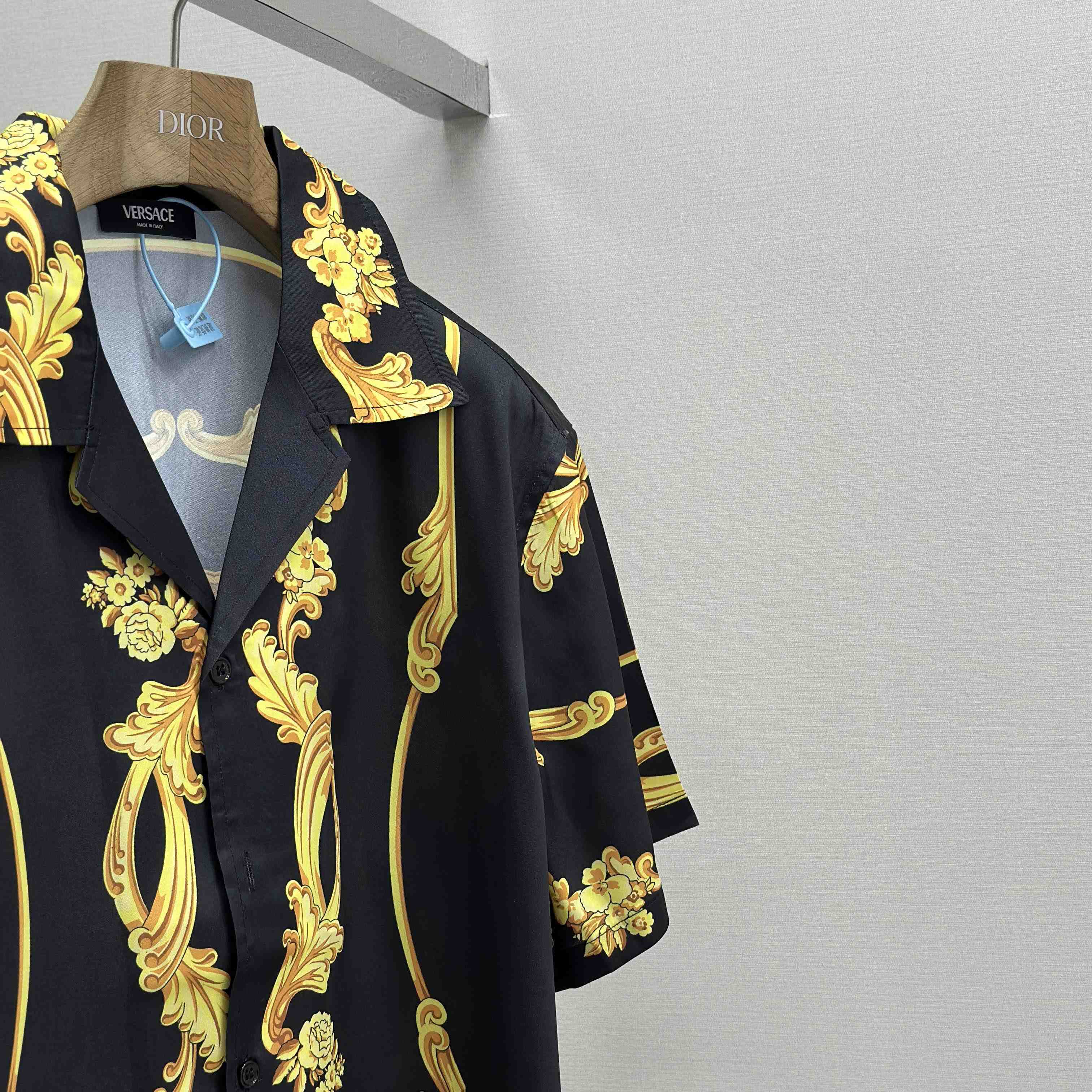 Versace Cameo Silk Shirt & Swim Boardshorts - DesignerGu