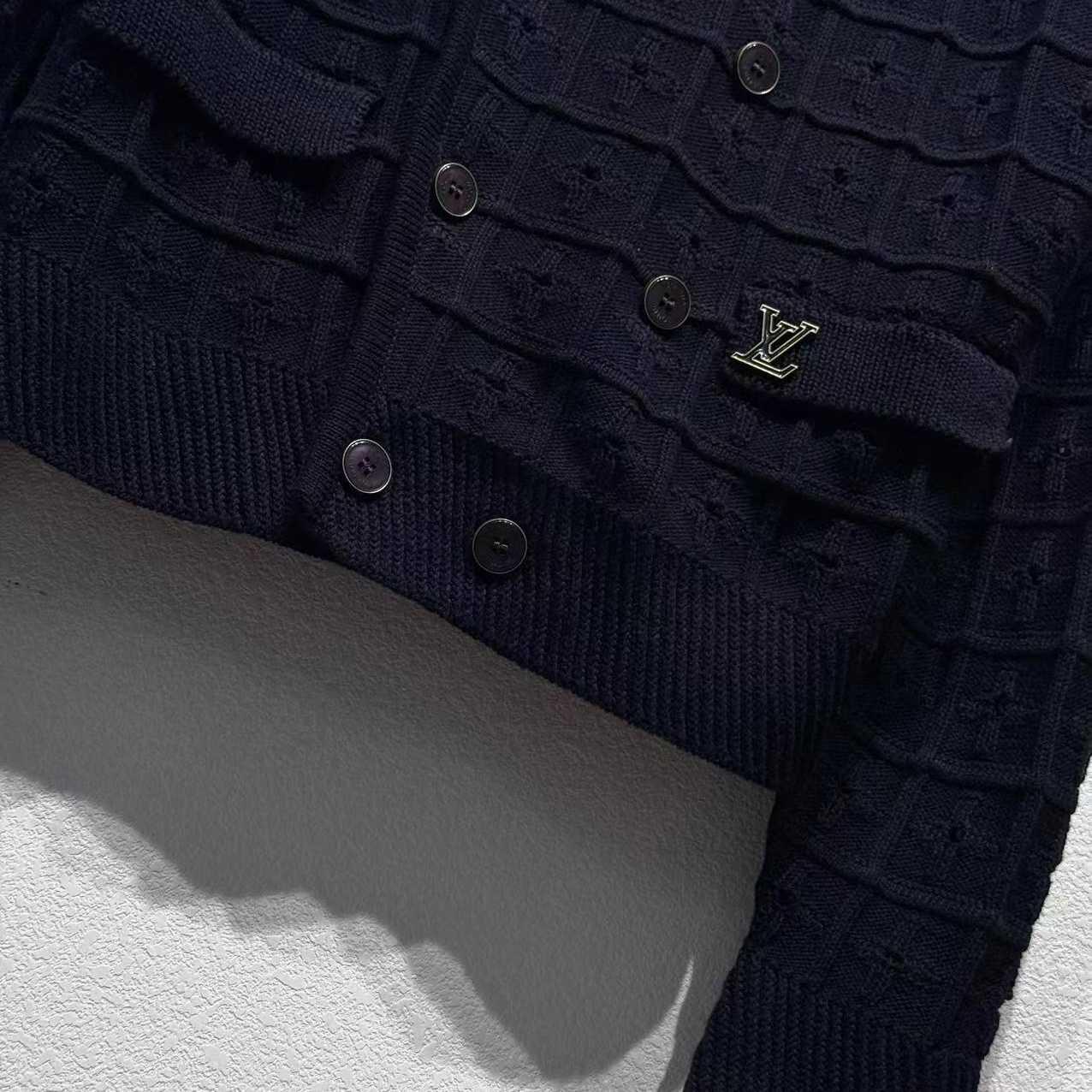 Louis Vuitton Double-Breasted Knit Jacket   1AHVNK - DesignerGu