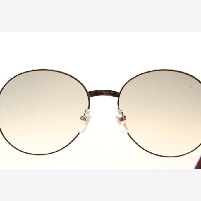 Cartier CT 1990-0692 Wood Sunglasses In Silver Grey - DesignerGu