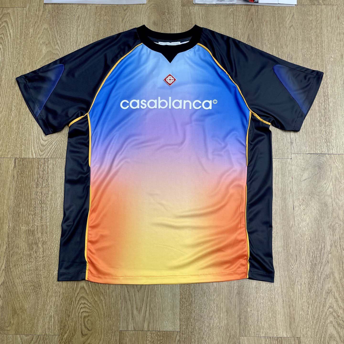 Casablanca gradient football T-shirt    C1052 - DesignerGu