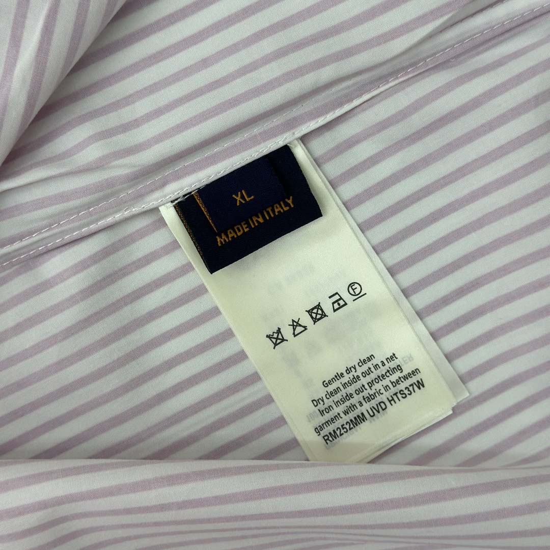 Louis Vuitton Monogram Striped Short-Sleeved Shirt   1AHVX7 - DesignerGu