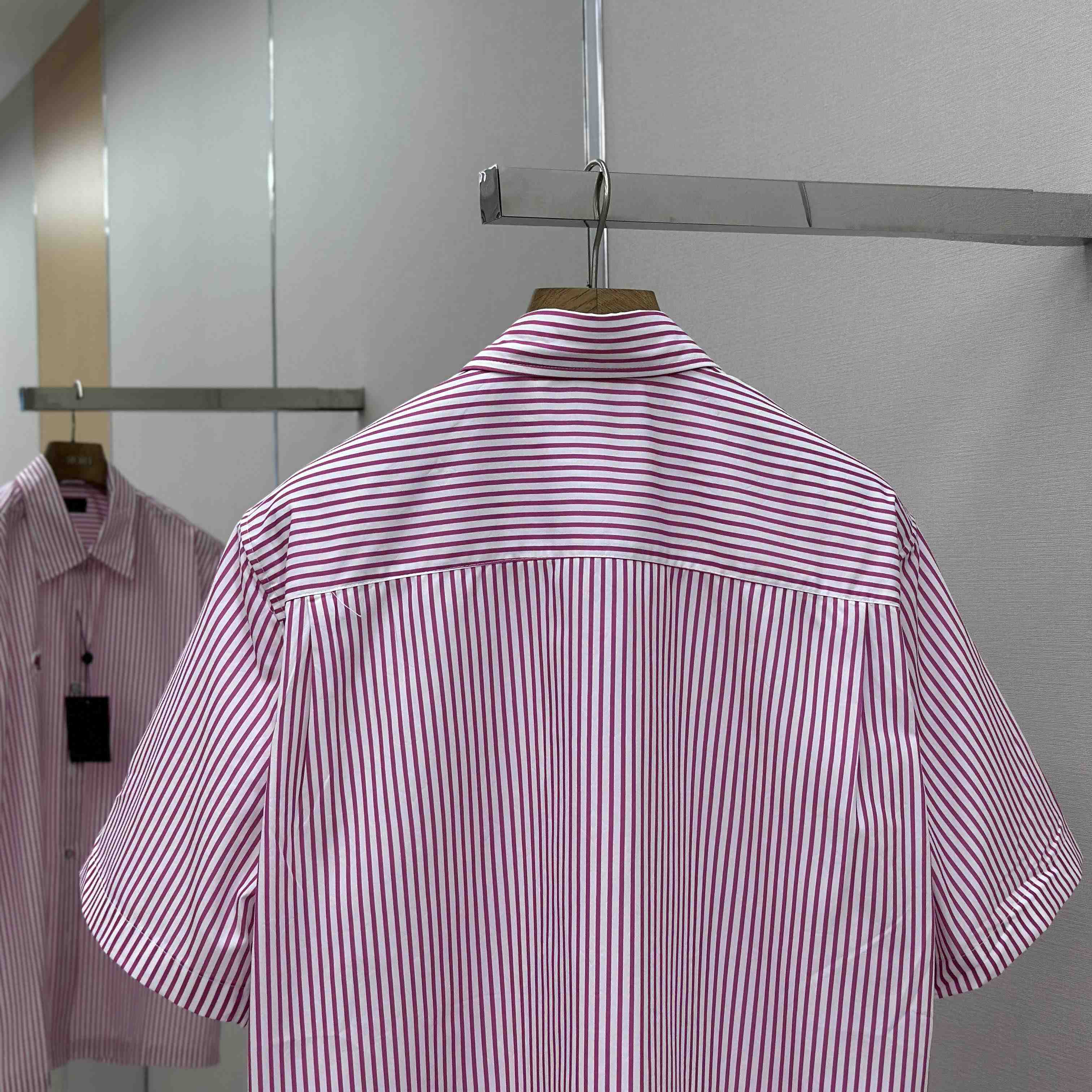 Louis Vuitton Monogram Striped Short-Sleeved Shirt   1AHVX7 - DesignerGu