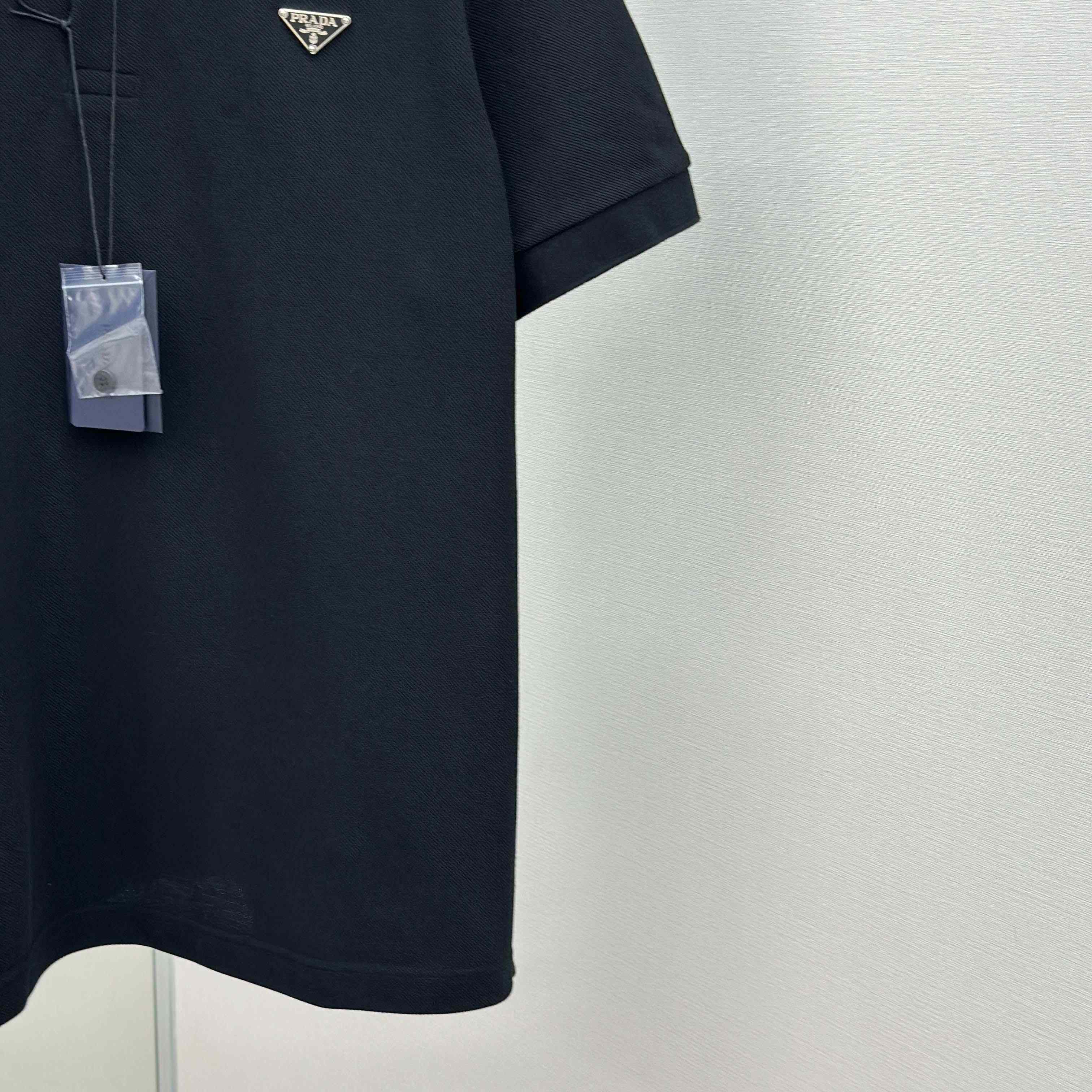 Prada Piqué Polo Shirt - DesignerGu