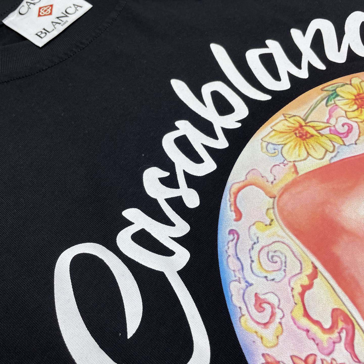 Casablanca Organic-cotton T-shirt - DesignerGu