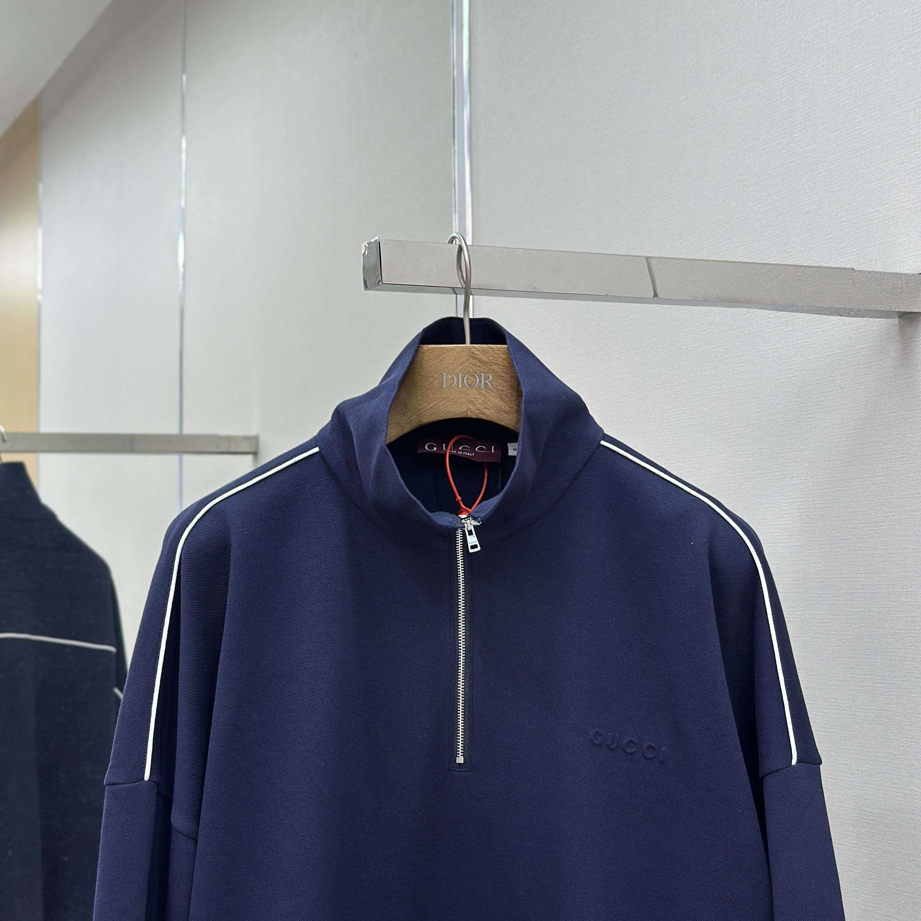 Gucci Technical Jersey Sweatshirt With Embossed Logo - DesignerGu