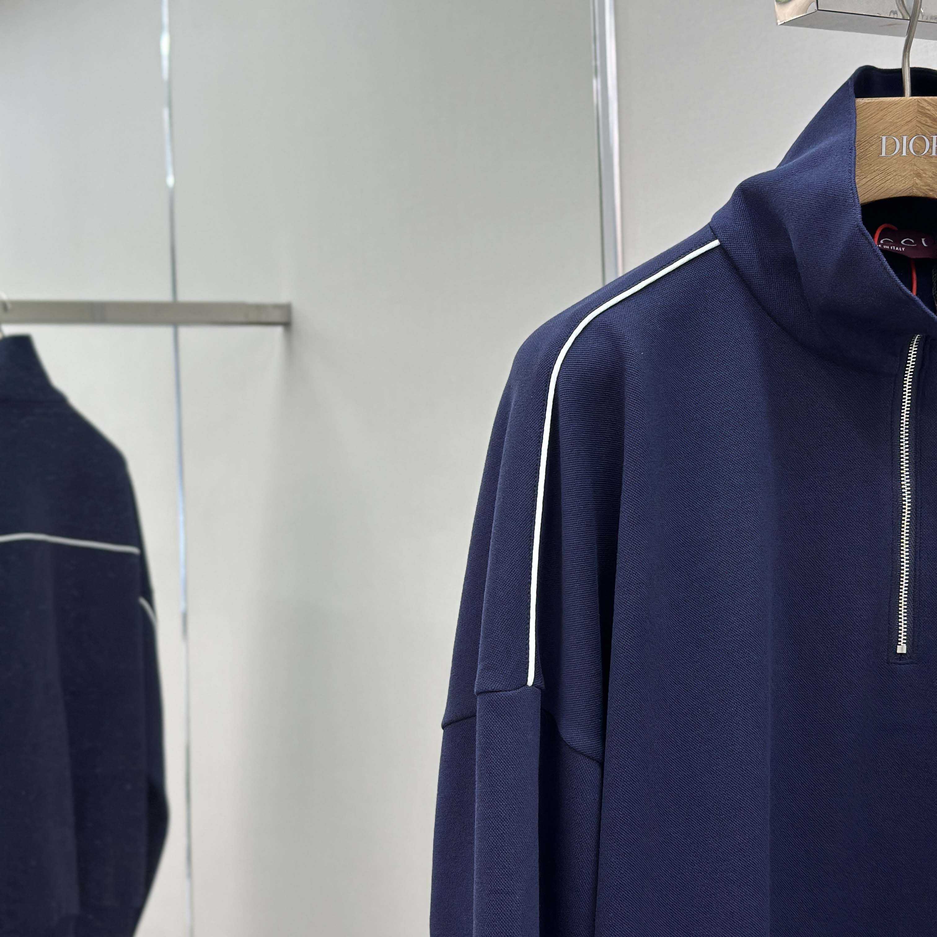 Gucci Technical Jersey Sweatshirt With Embossed Logo - DesignerGu