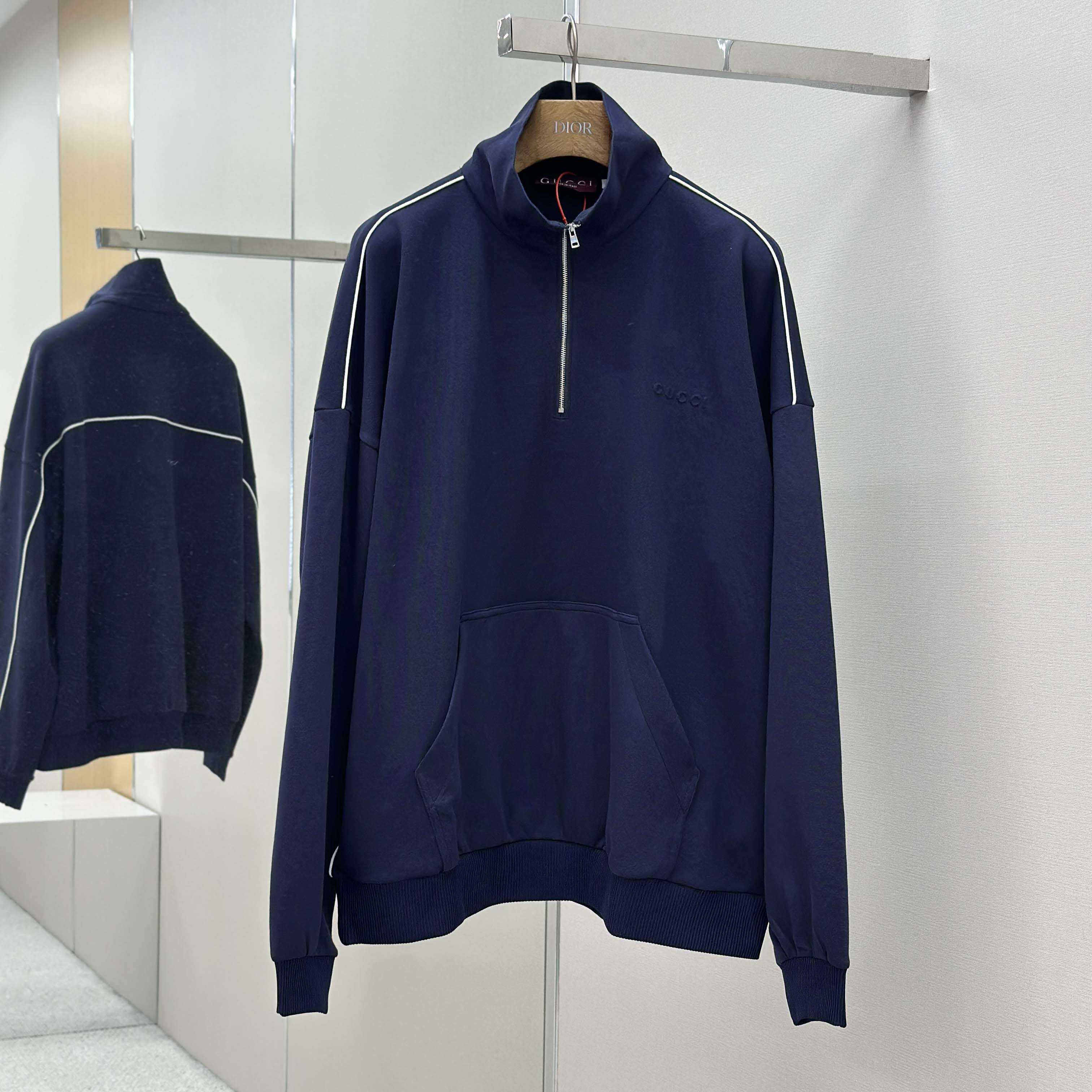 Gucci Technical Jersey Sweatshirt With Embossed Logo - DesignerGu