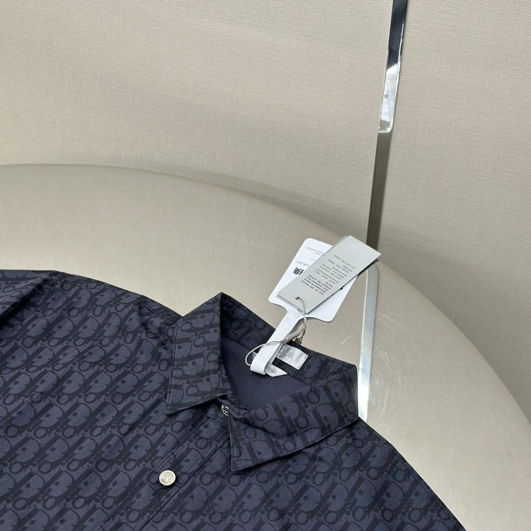 Dior Oblique Short-Sleeved Shirt - DesignerGu
