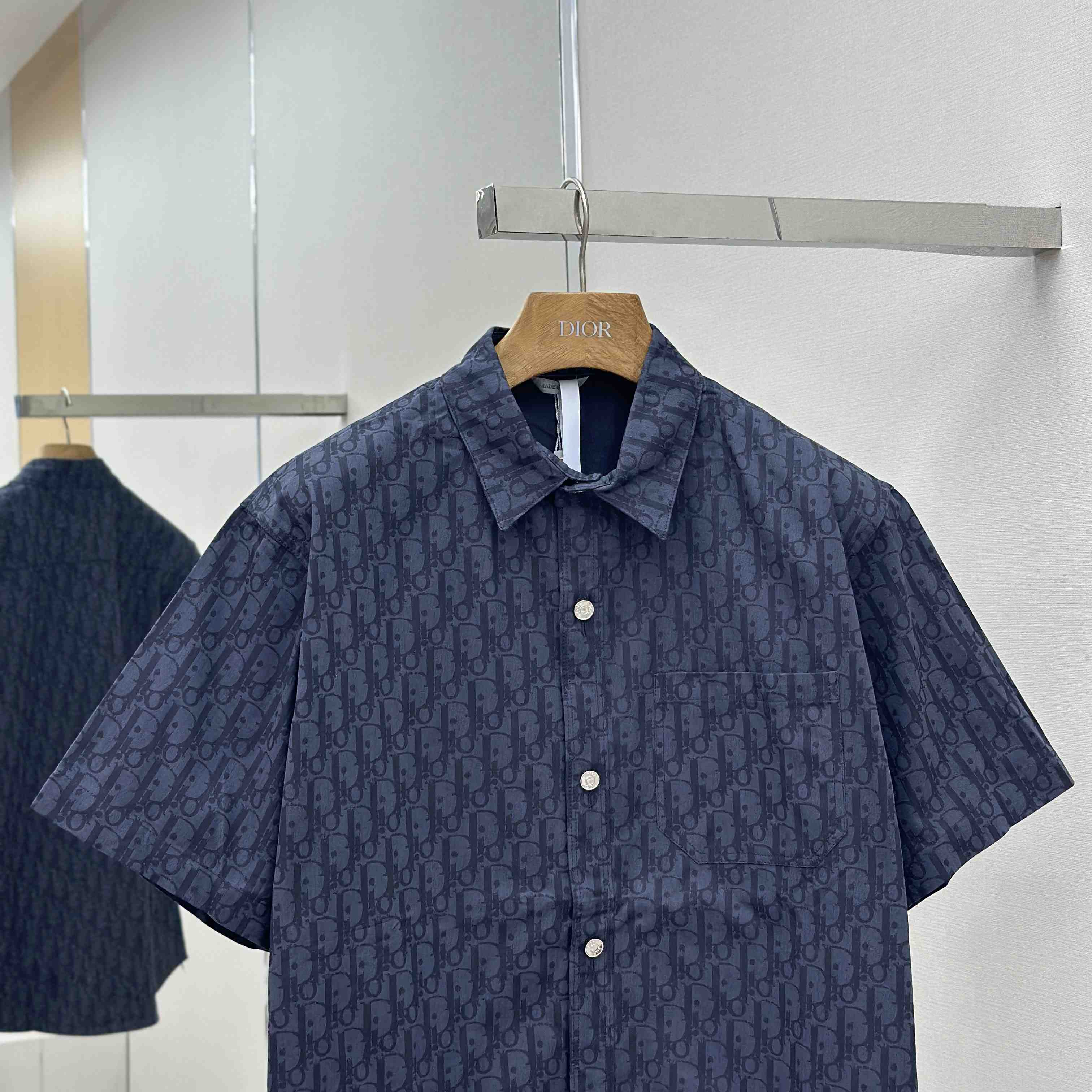 Dior Oblique Short-Sleeved Shirt - DesignerGu