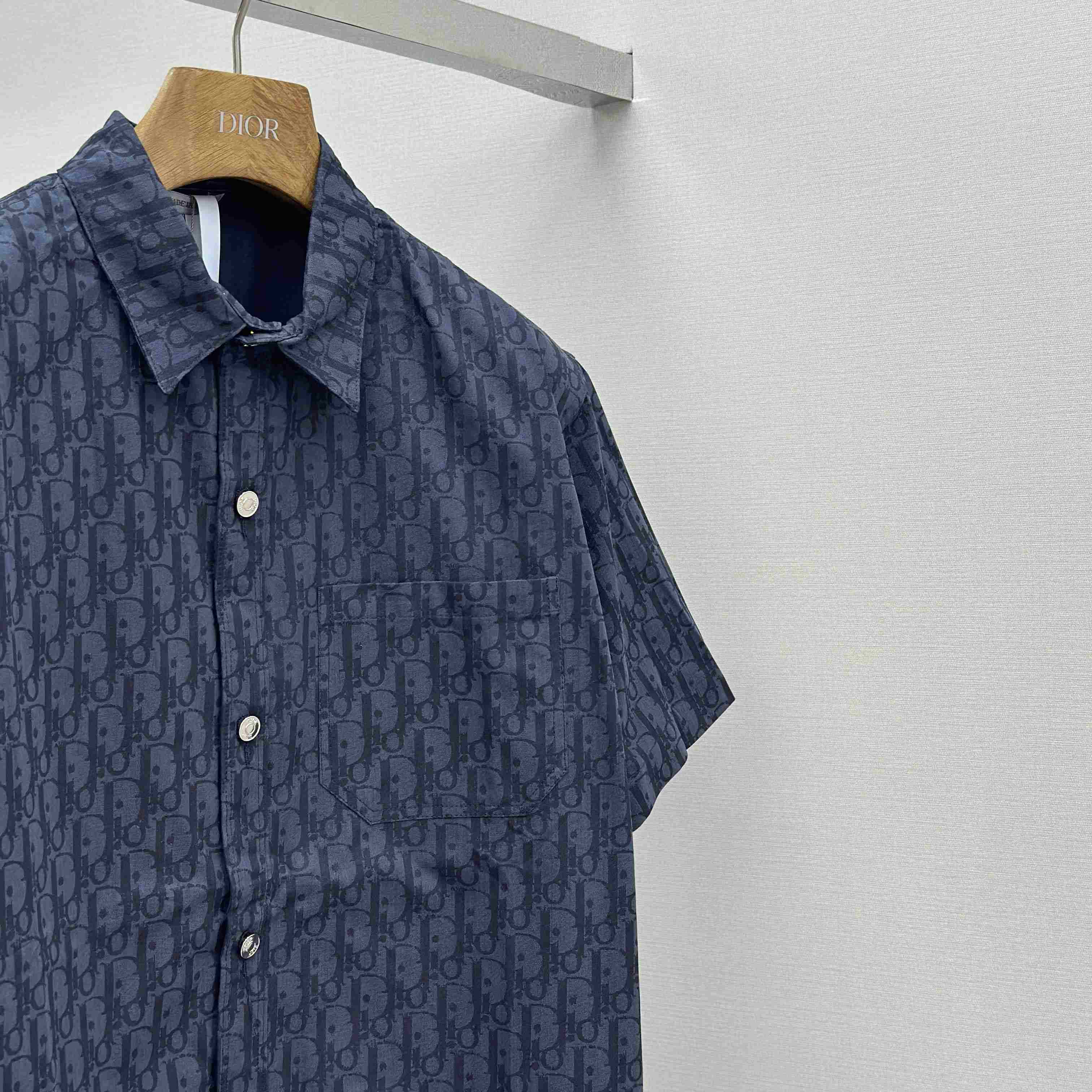 Dior Oblique Short-Sleeved Shirt - DesignerGu