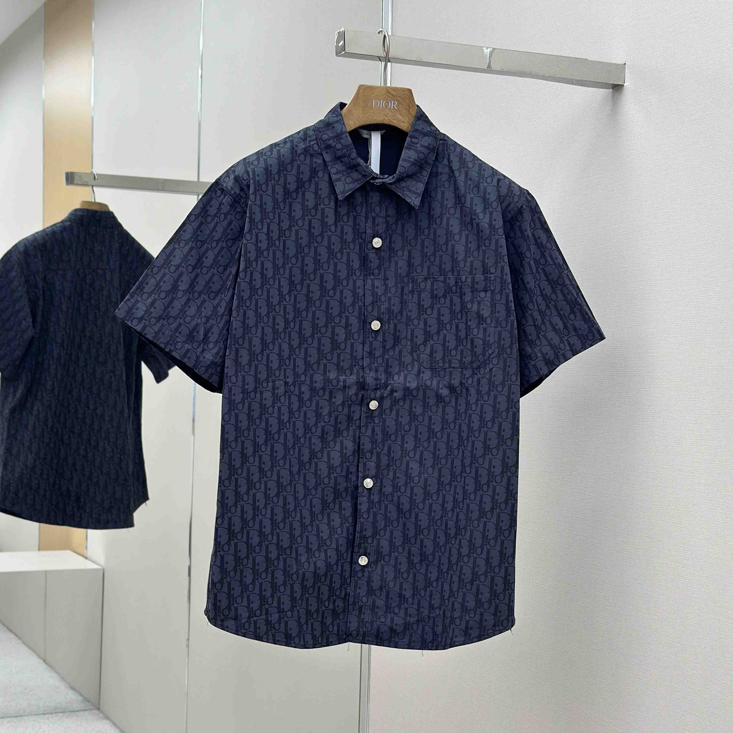 Dior Oblique Short-Sleeved Shirt - DesignerGu