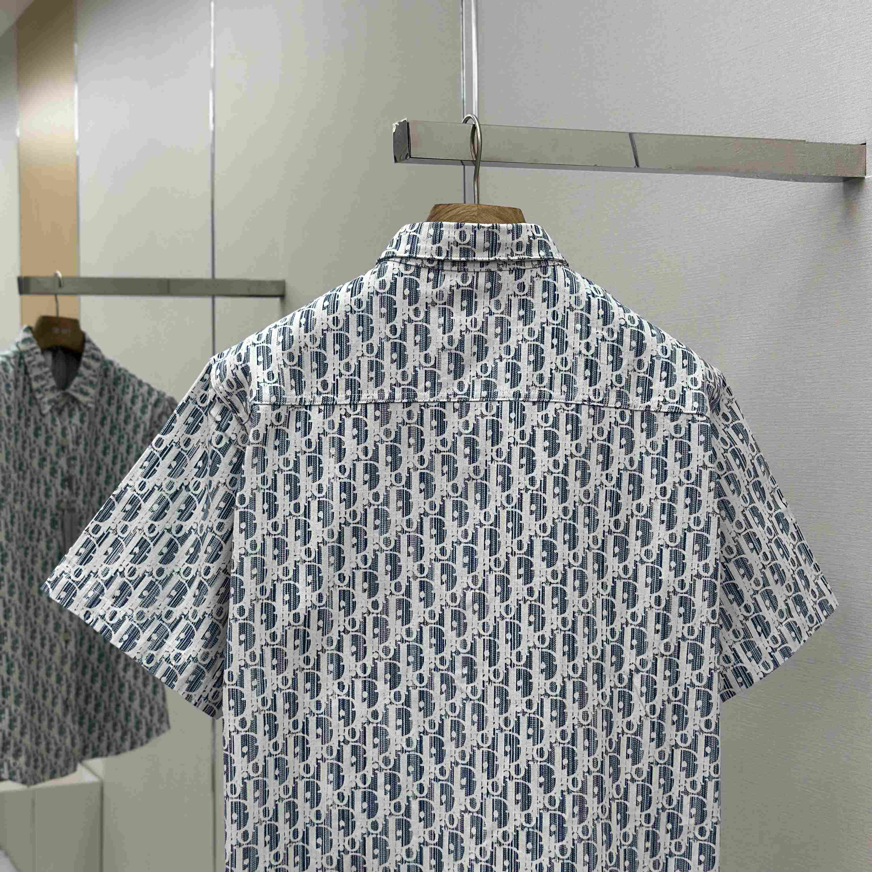 Dior Oblique Short-Sleeved Shirt - DesignerGu