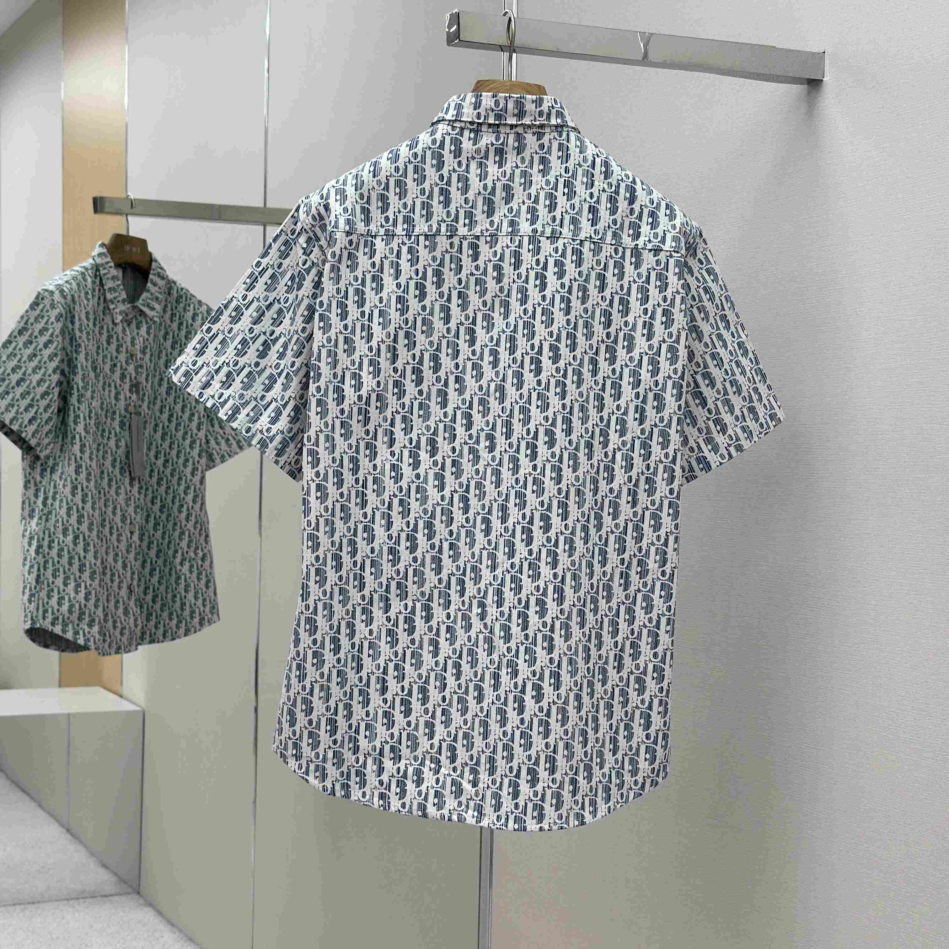 Dior Oblique Short-Sleeved Shirt - DesignerGu