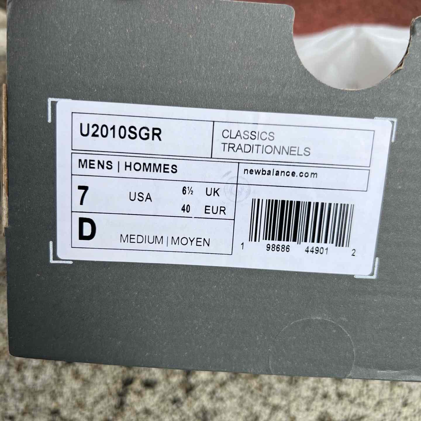 New Balance NB 2010  U2010SGR  - DesignerGu