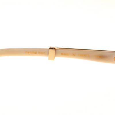 Cartier CT_1116679 Diamond White Buffalo Sunglasses In Gold Brown - DesignerGu