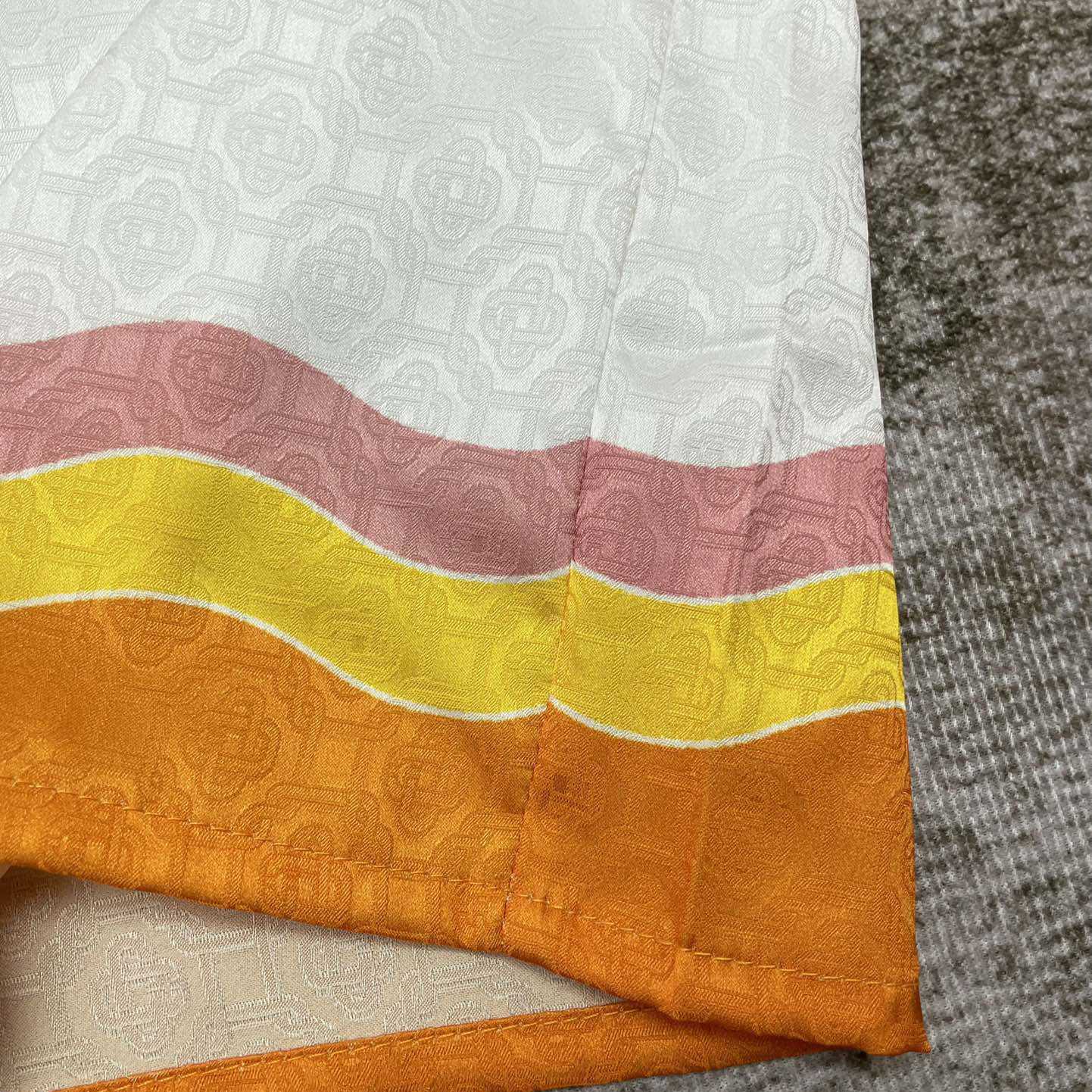 Casablanca Men's Rainbow Monogram Silk Camp Shirt   3452 - DesignerGu