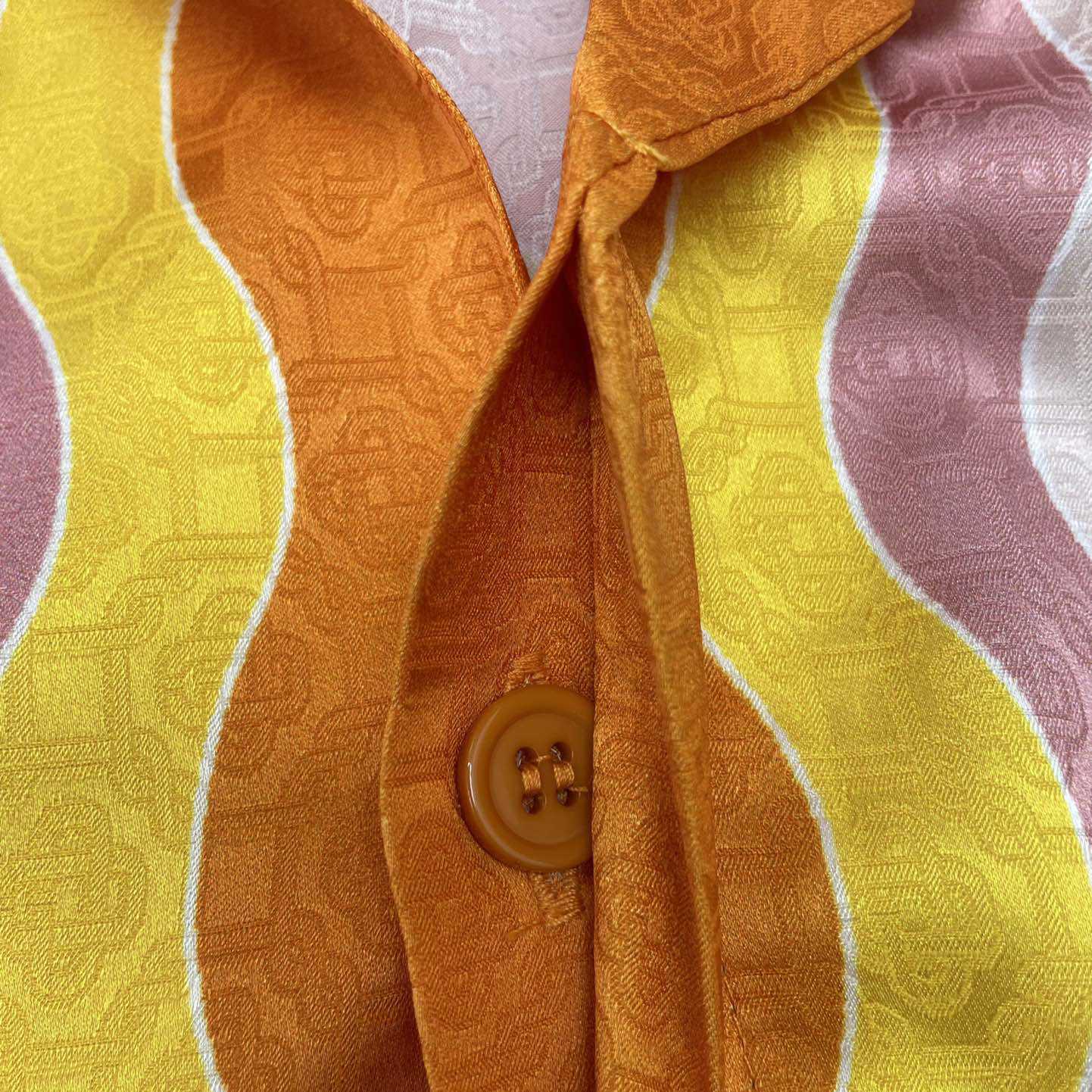 Casablanca Men's Rainbow Monogram Silk Camp Shirt   3452 - DesignerGu