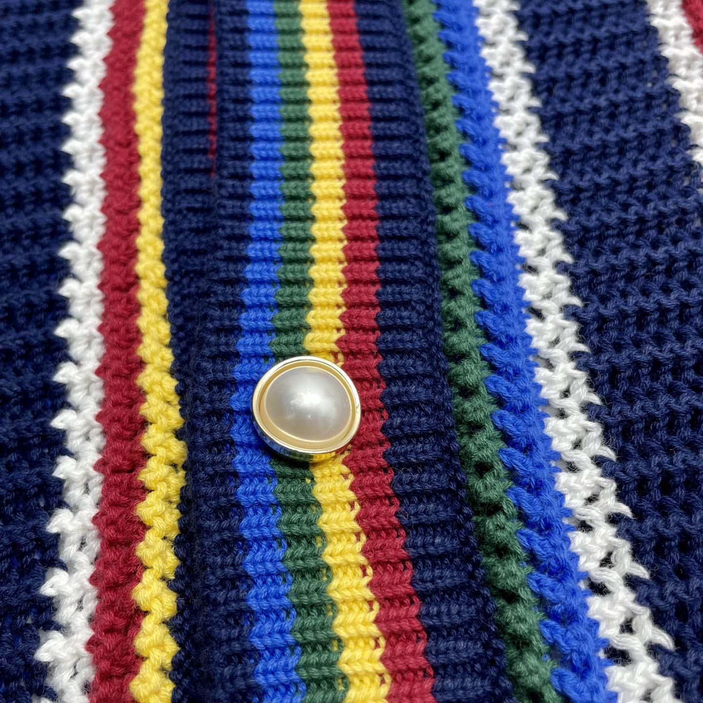 Casablanca Crochet Long-sleeve Stripe Shirt - DesignerGu