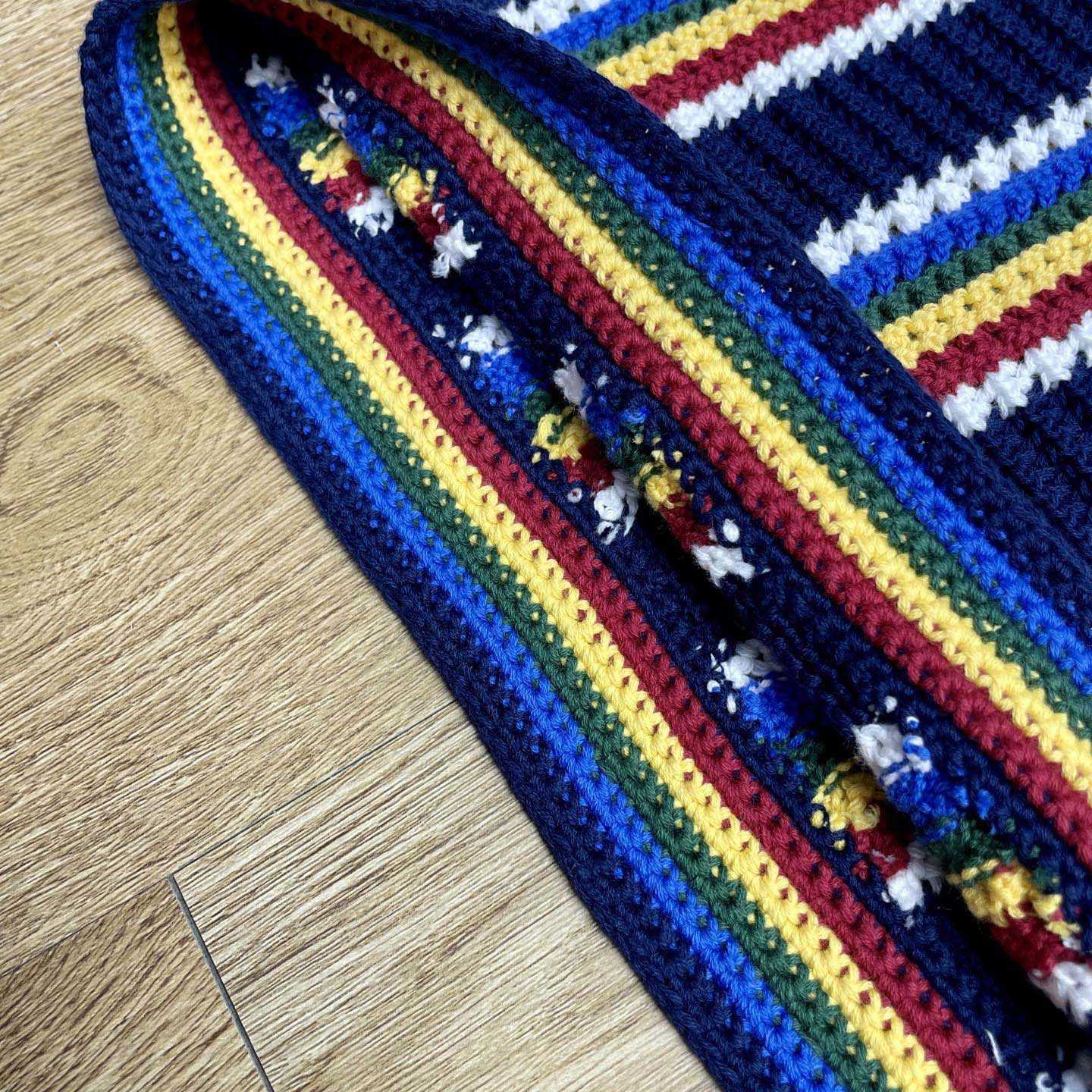 Casablanca Crochet Long-sleeve Stripe Shirt - DesignerGu