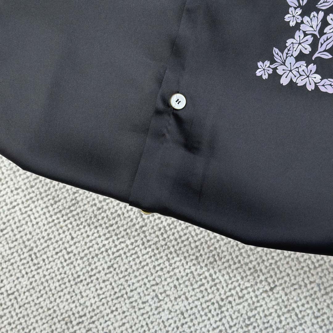 Louis Vuitton Printed Signature Silk Shirt   1AIMHT - DesignerGu