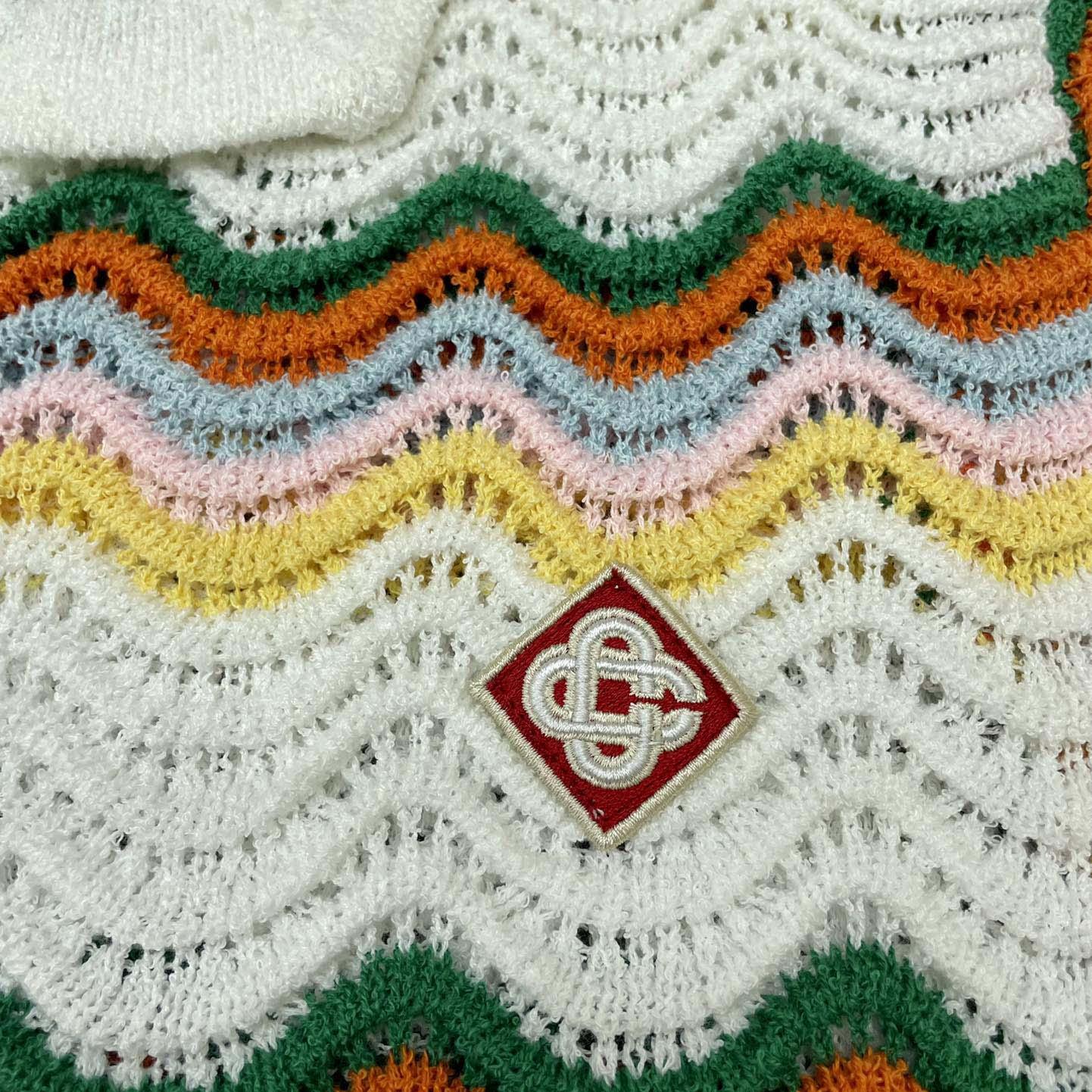 Casablanca Wavy Short-sleeve Boucle Shirt   D0058 - DesignerGu