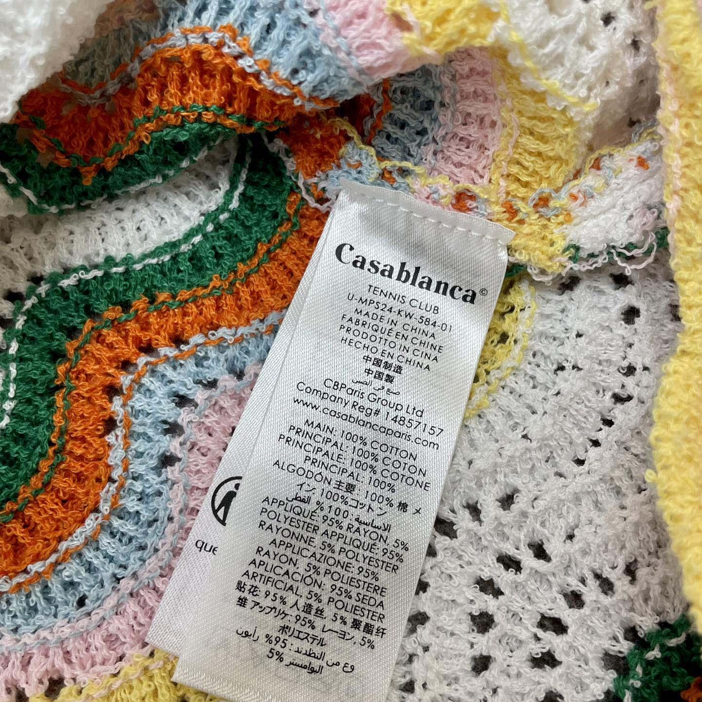 Casablanca Wavy Short-sleeve Boucle Shirt   D0058 - DesignerGu