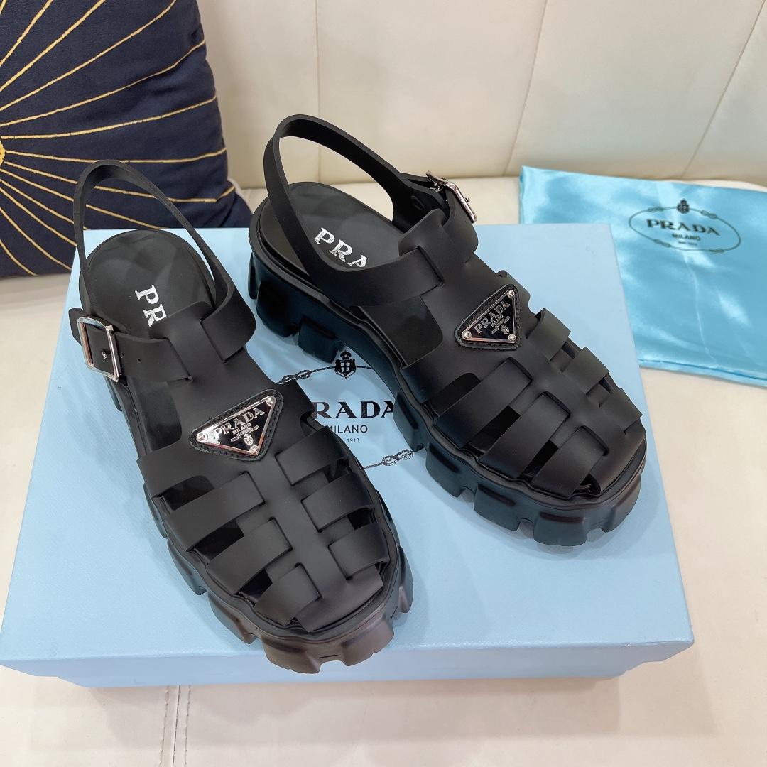 Prada Foam Rubber Sandals - DesignerGu