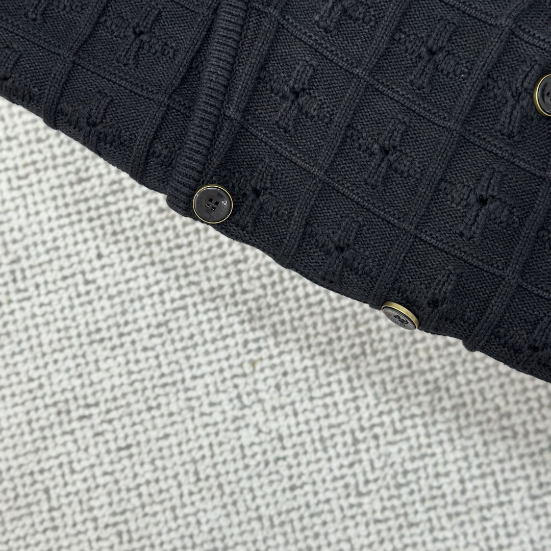 Louis Vuitton Double-Breasted Knit Jacket   1AHVNM - DesignerGu